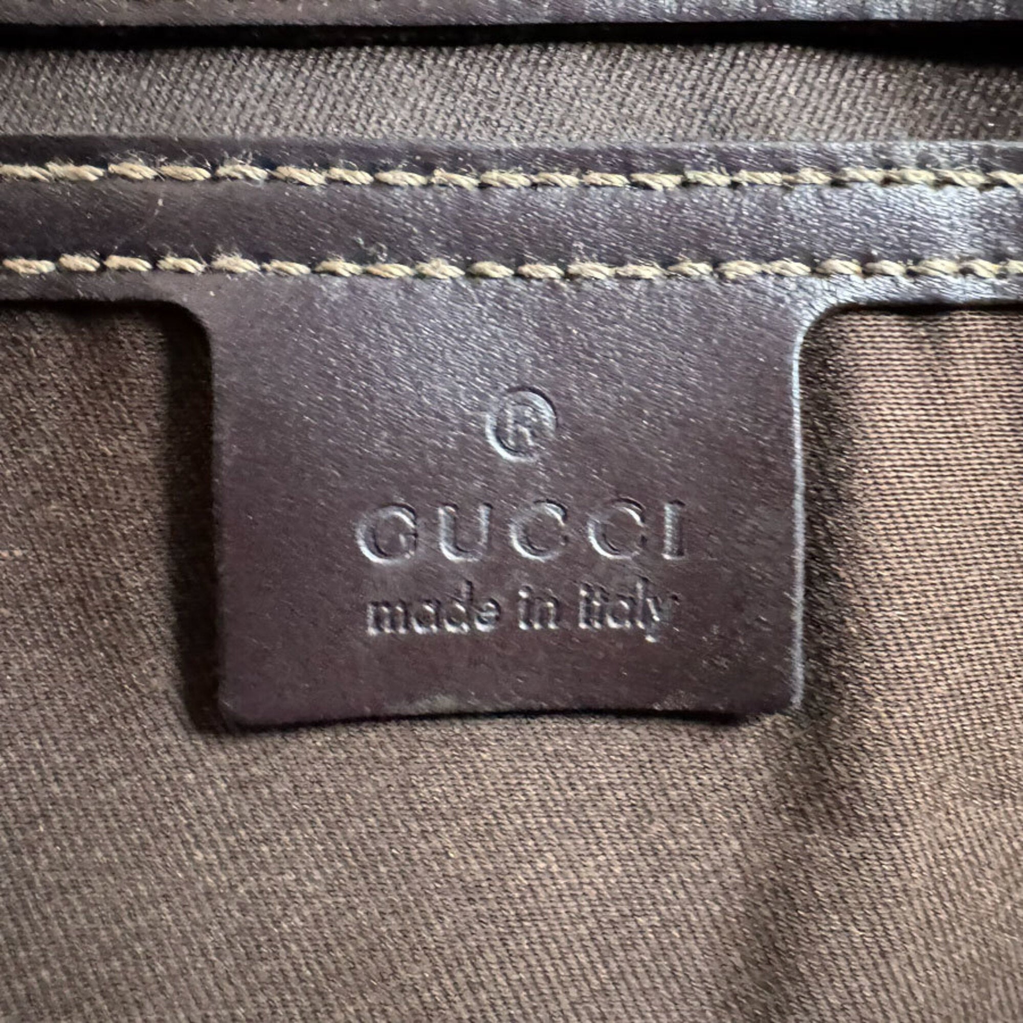 Gucci Brown Gg Supreme Canvas Tote Bag (Pre-Owned)