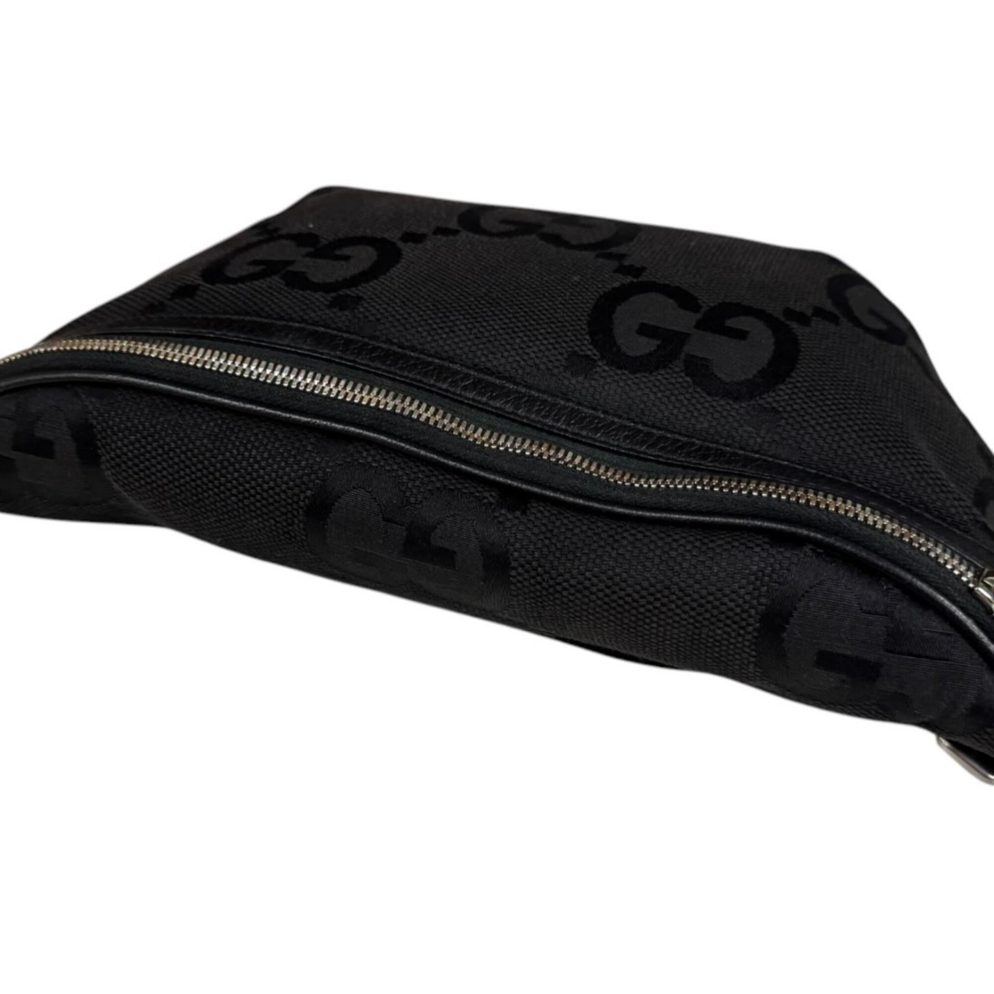 Gucci Gg Canvas Black Gg Canvas Handbag Sling Bag (Pre-Owned)