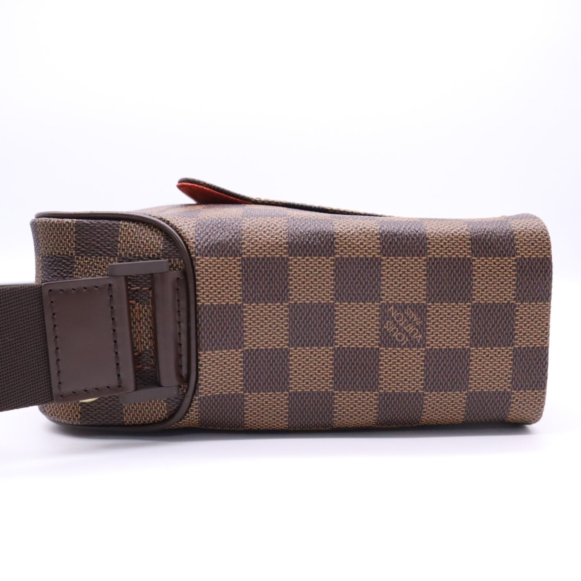 Louis Vuitton Damier Beige Brown Coated Canvas Leather Shoulder Bag (Pre-Owned)