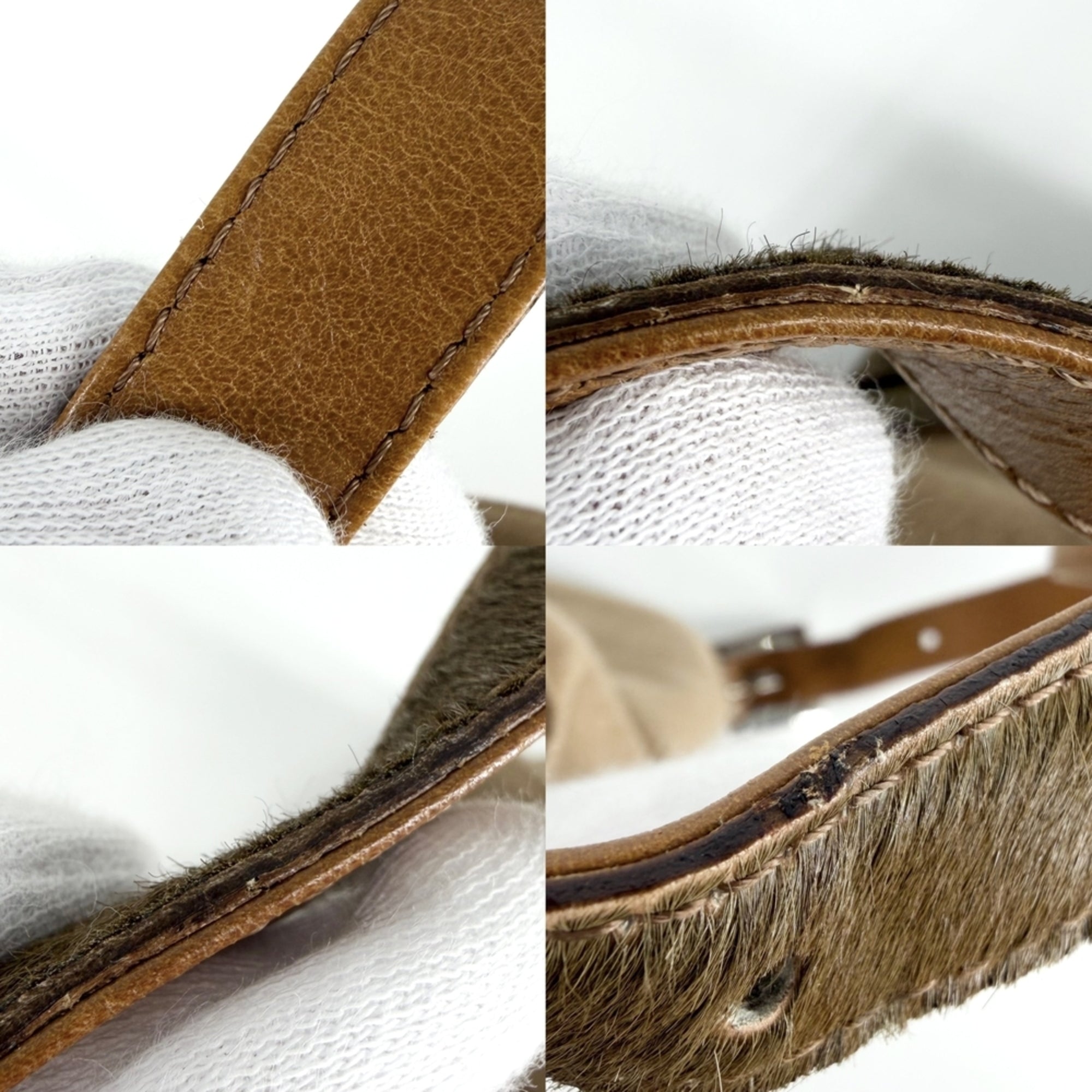 Fendi Brown Wool Handbag (Pre-Owned)