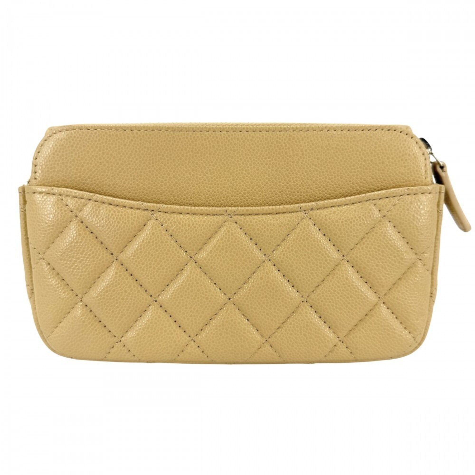 Chanel Yellow Grained Calfskin Shoulder Bag (Pre-Owned)