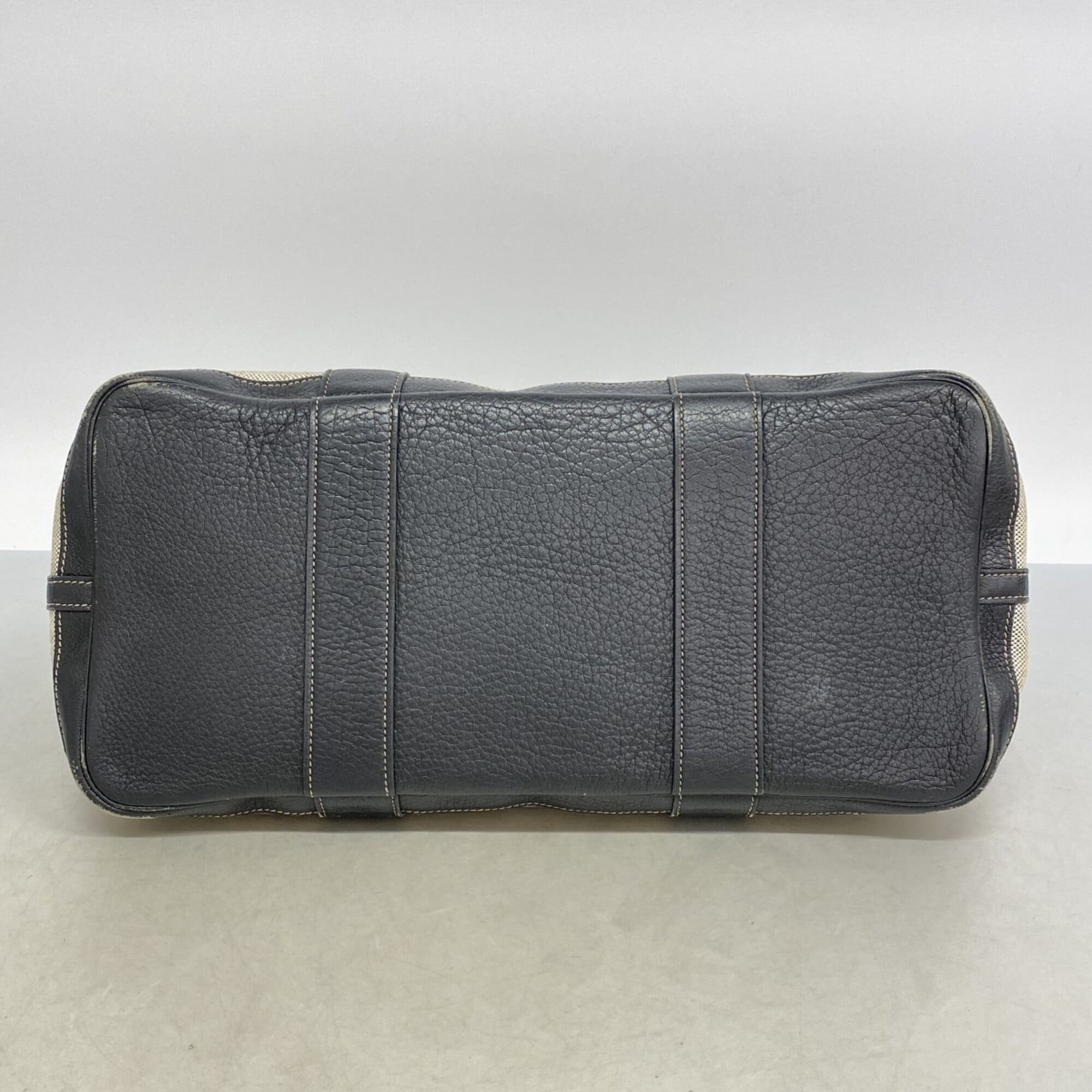 Hermes Black Toile H Tote Bag (Pre-Owned)