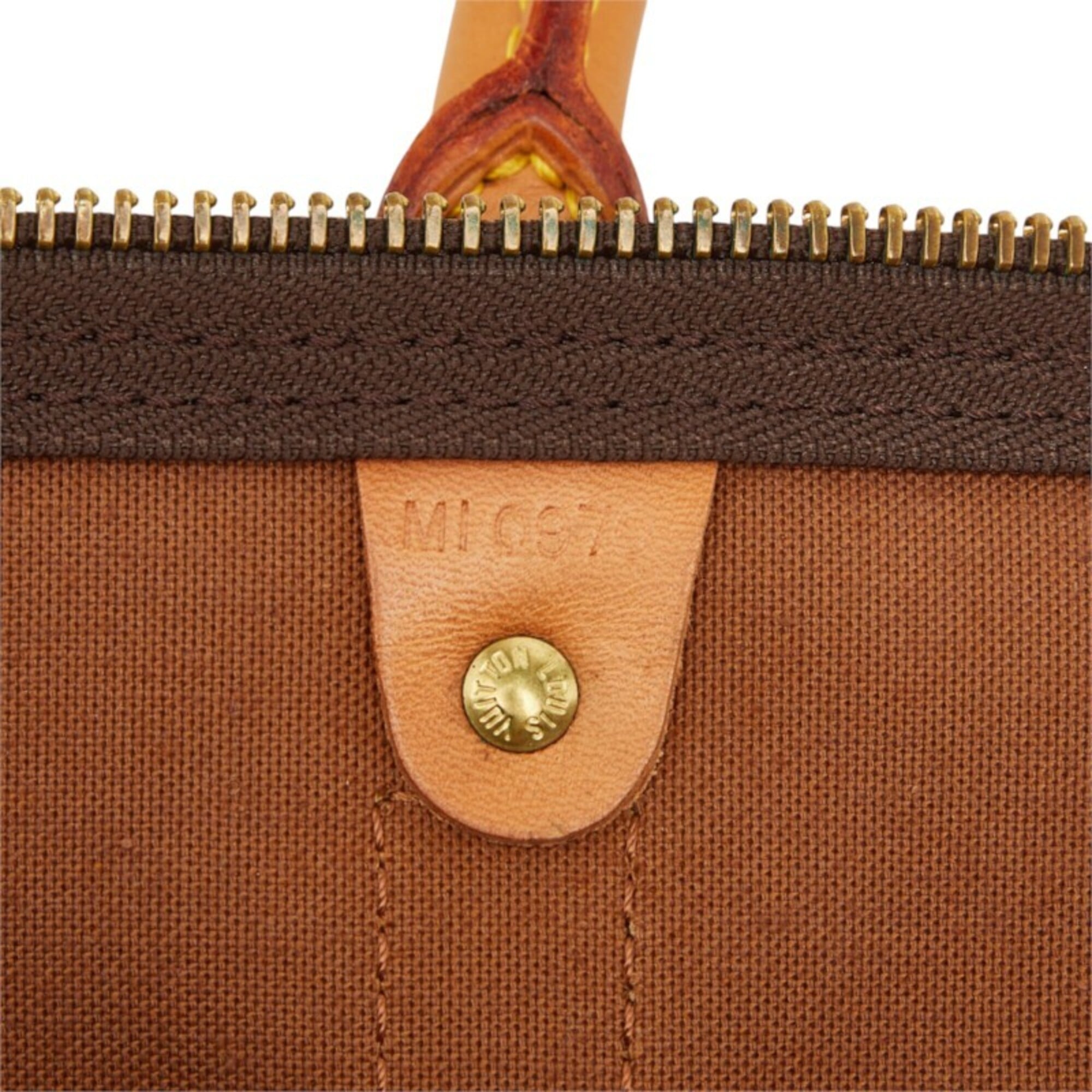 Louis Vuitton Monogram Brown Pvc Leather Boston Bag Handbag (Pre-Owned)