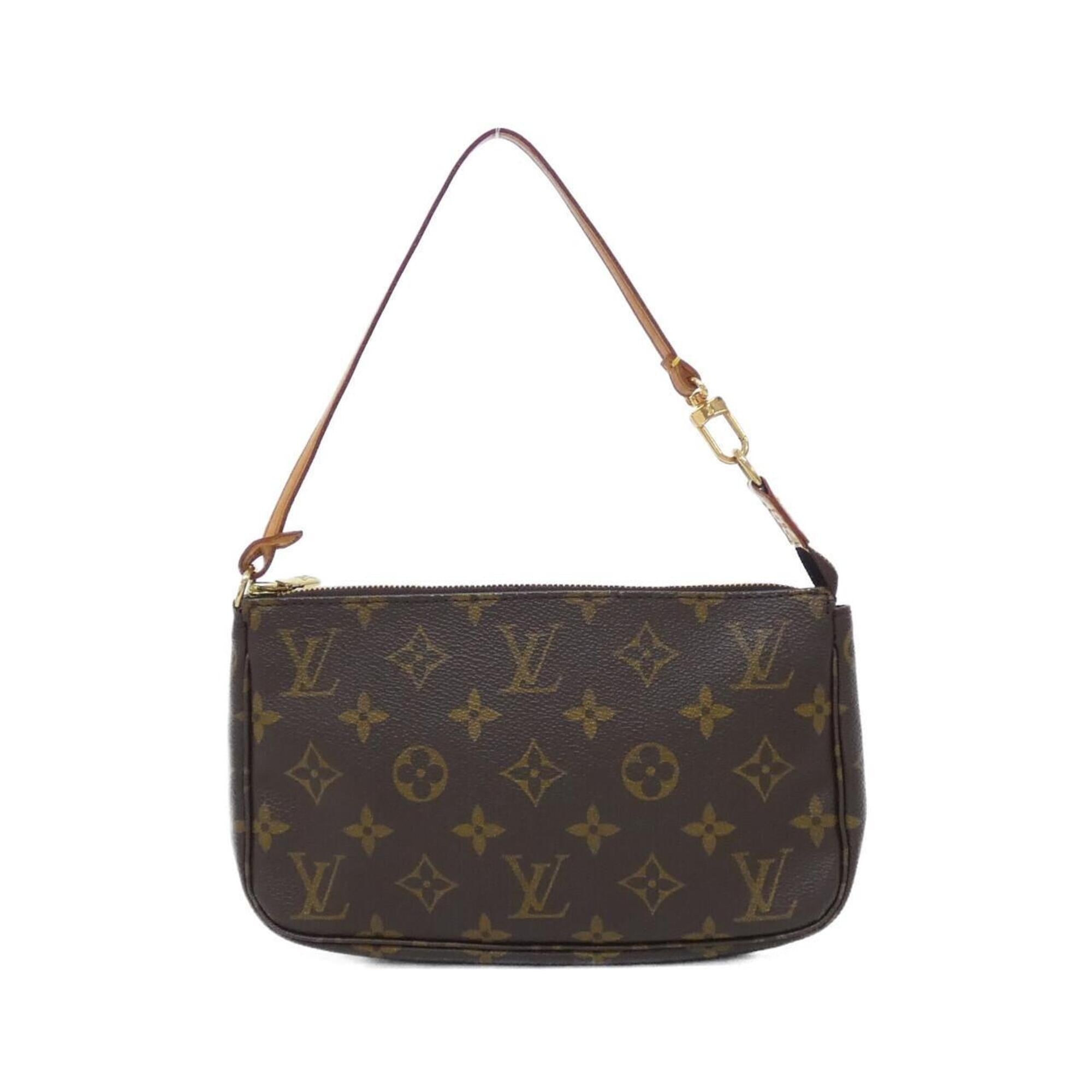 Louis Vuitton Brown Coated Canvas Pochette Pouch (Pre-Owned)