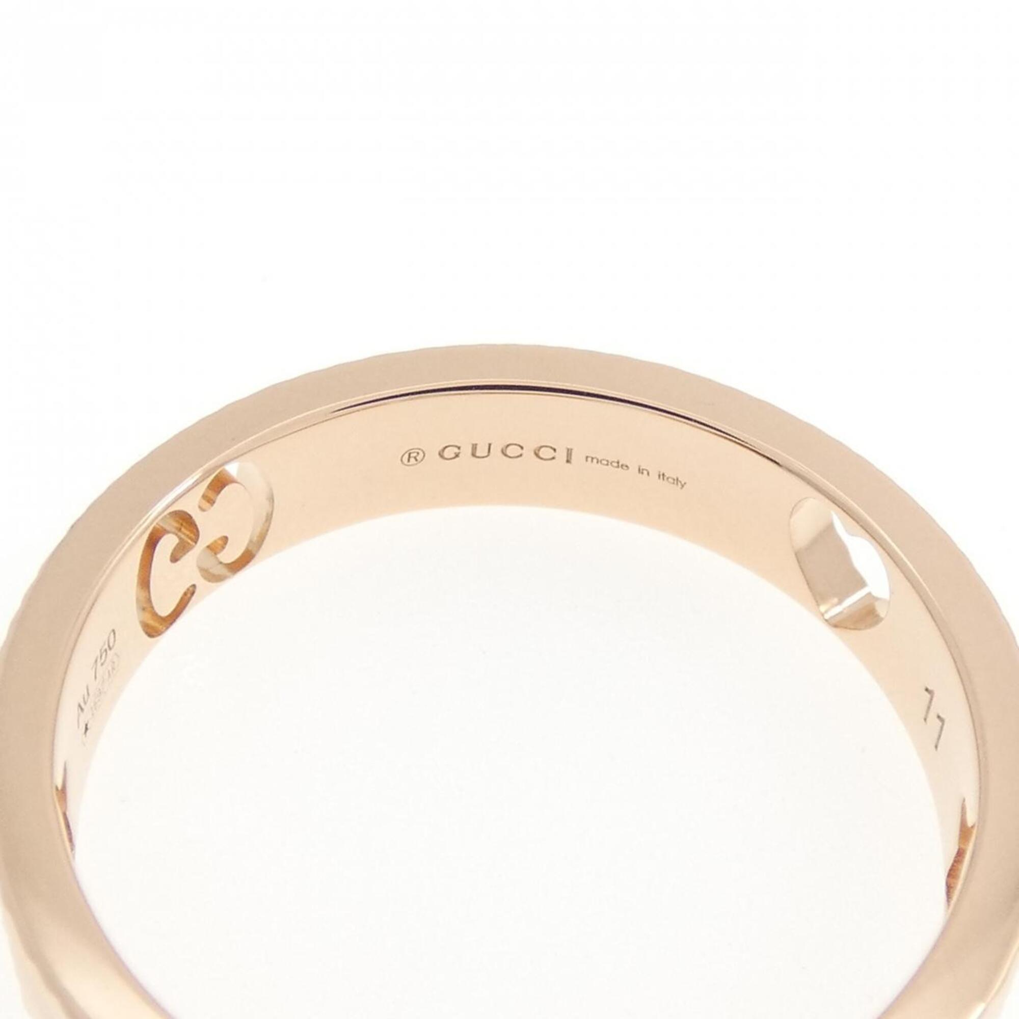 Gucci Pink Gold Pink Gold (18K) Band Ring (Pre-Owned)