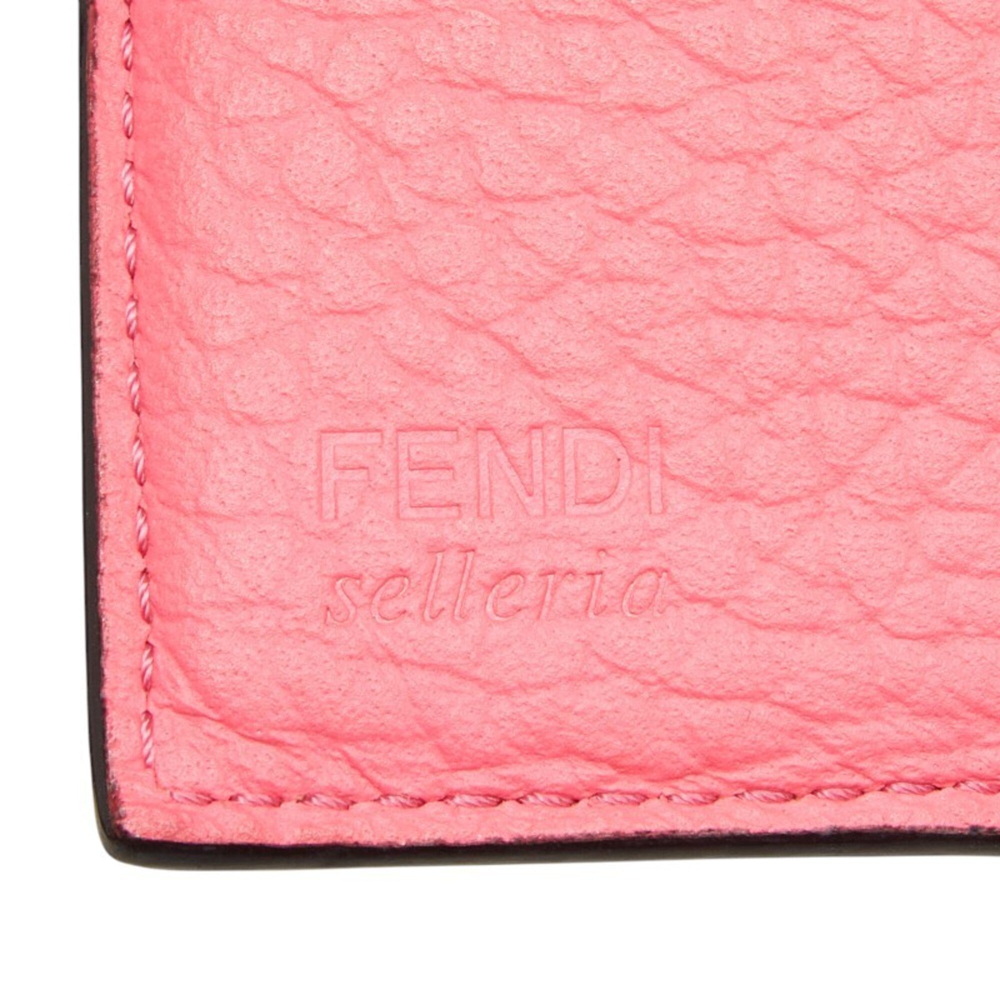 Fendi Pink Leather Wallet (Tri-Fold) (Pre-Owned)