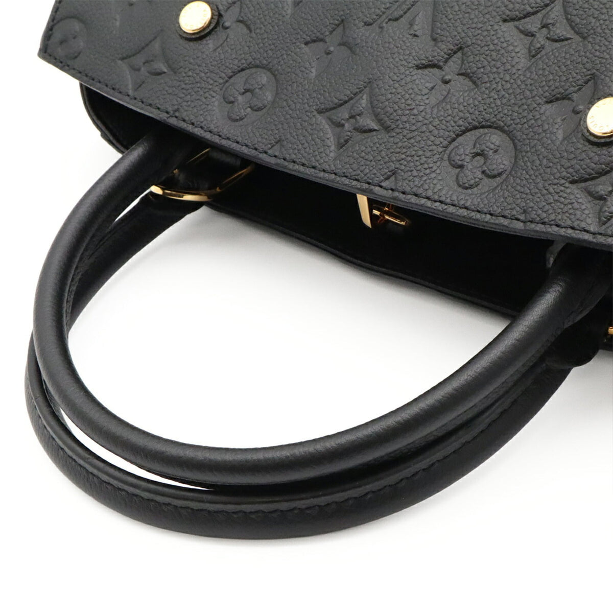 Louis Vuitton Noir Monogram Empreinte Leather Handbag Shoulder Bag (Pre-Owned)