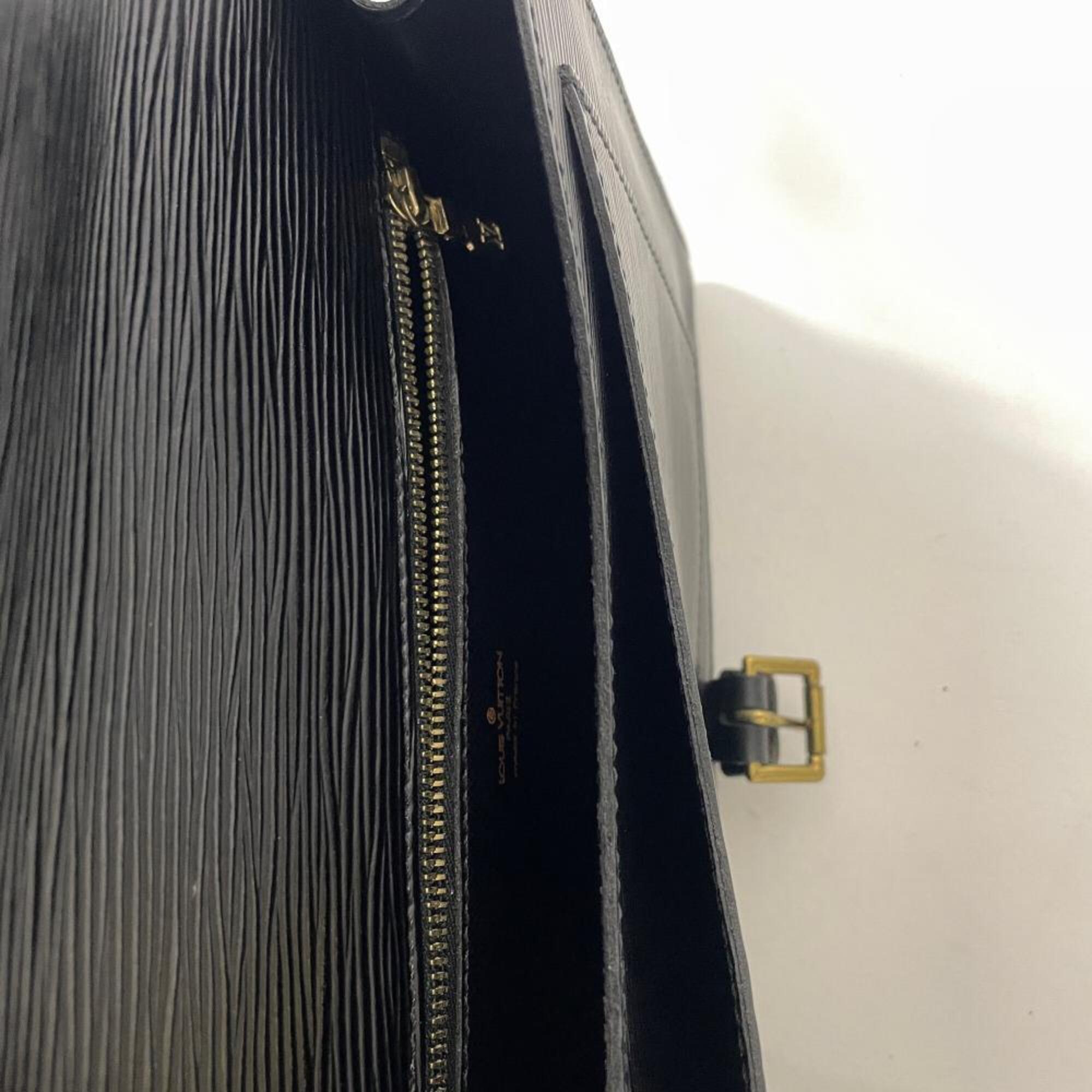 Louis Vuitton Black Noir Epi Leather Handbag (Pre-Owned)