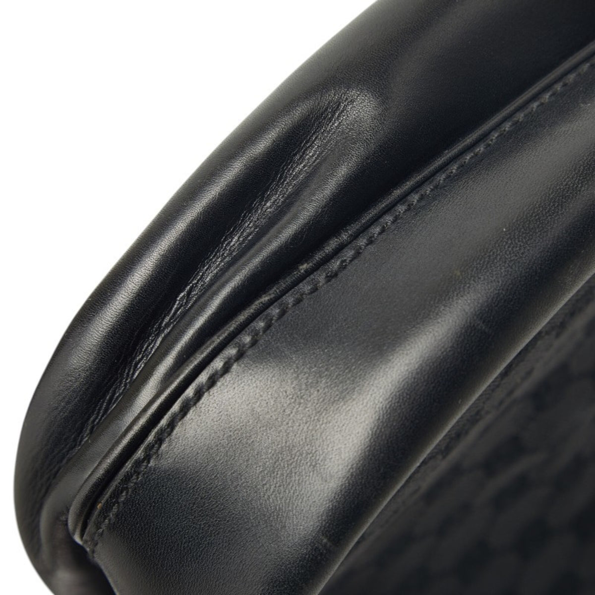 Gucci Black Canvas Leather Handbag (Pre-Owned)