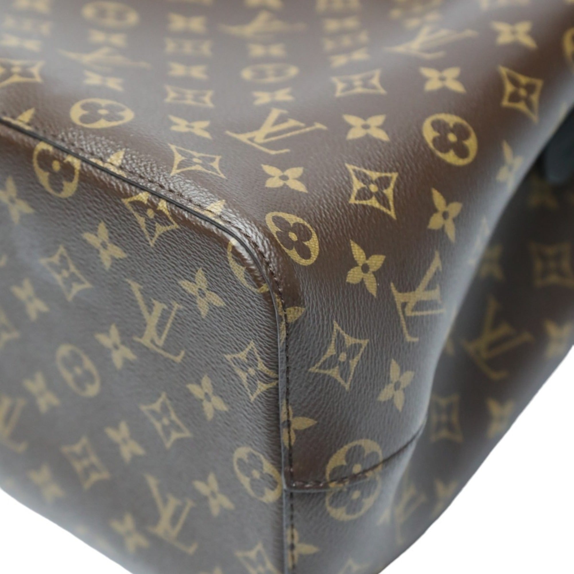 Louis Vuitton Brown Noir Monogram Canvas Shoulder Bag (Pre-Owned)