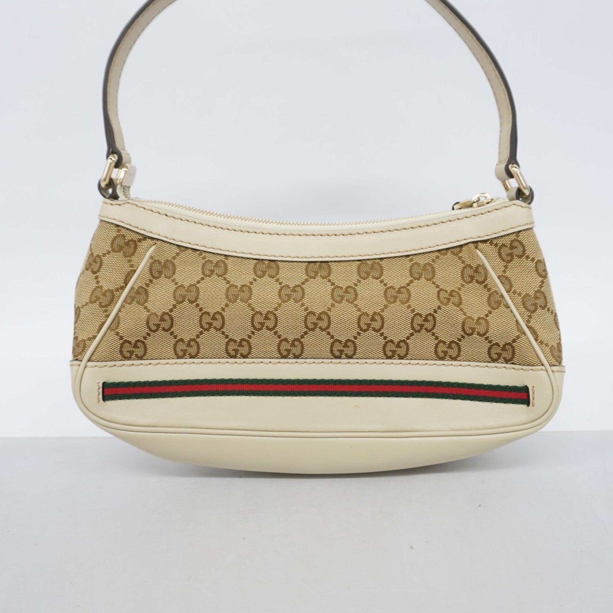 Gucci Beige Canvas Handbag (Pre-Owned)