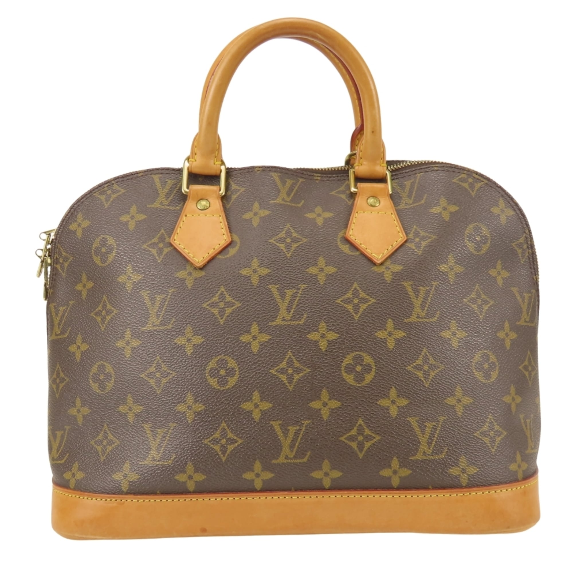 Louis Vuitton Brown Monogram Leather Handbag (Pre-Owned)