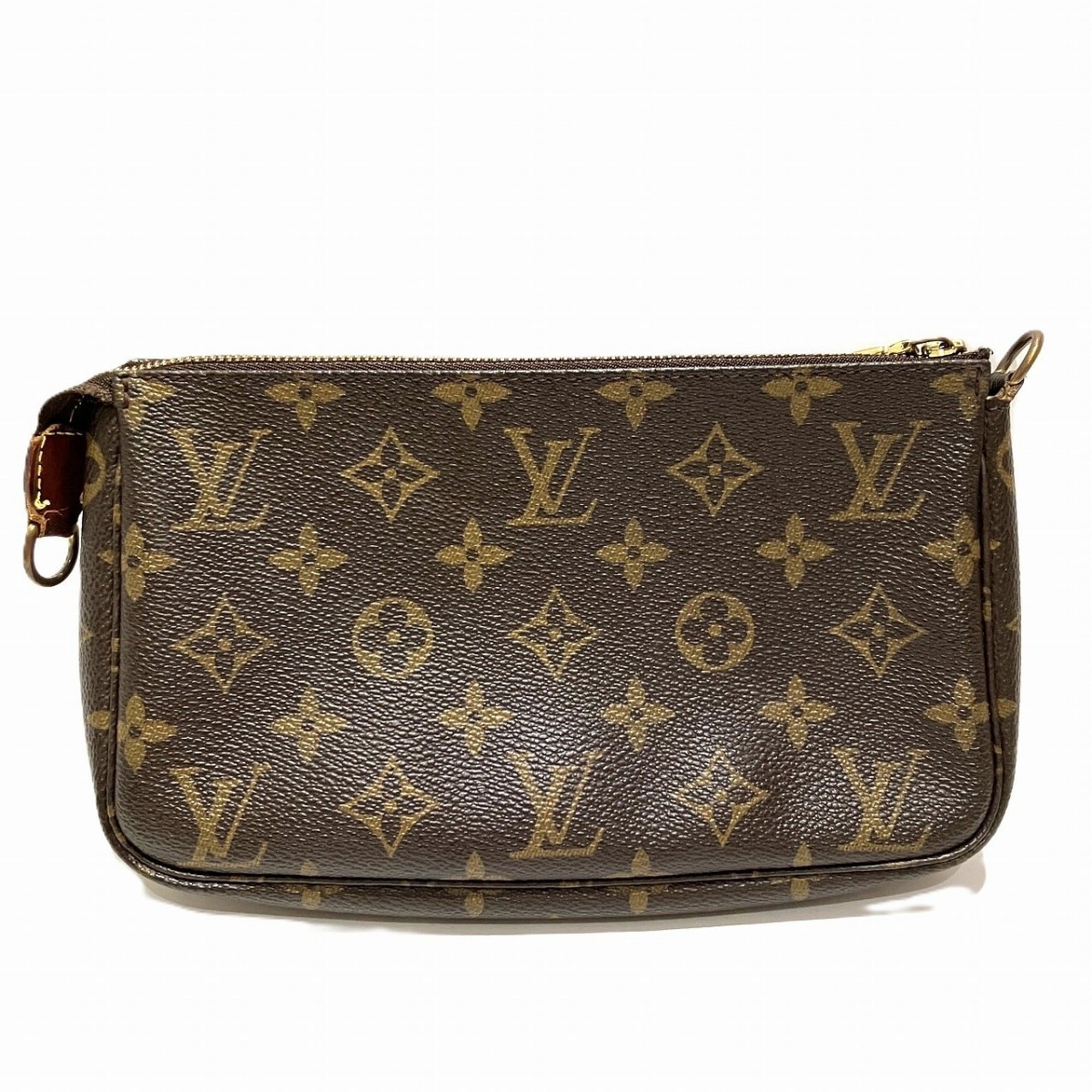 Louis Vuitton Brown Pvc Pochette Shoulder Bag (Pre-Owned)