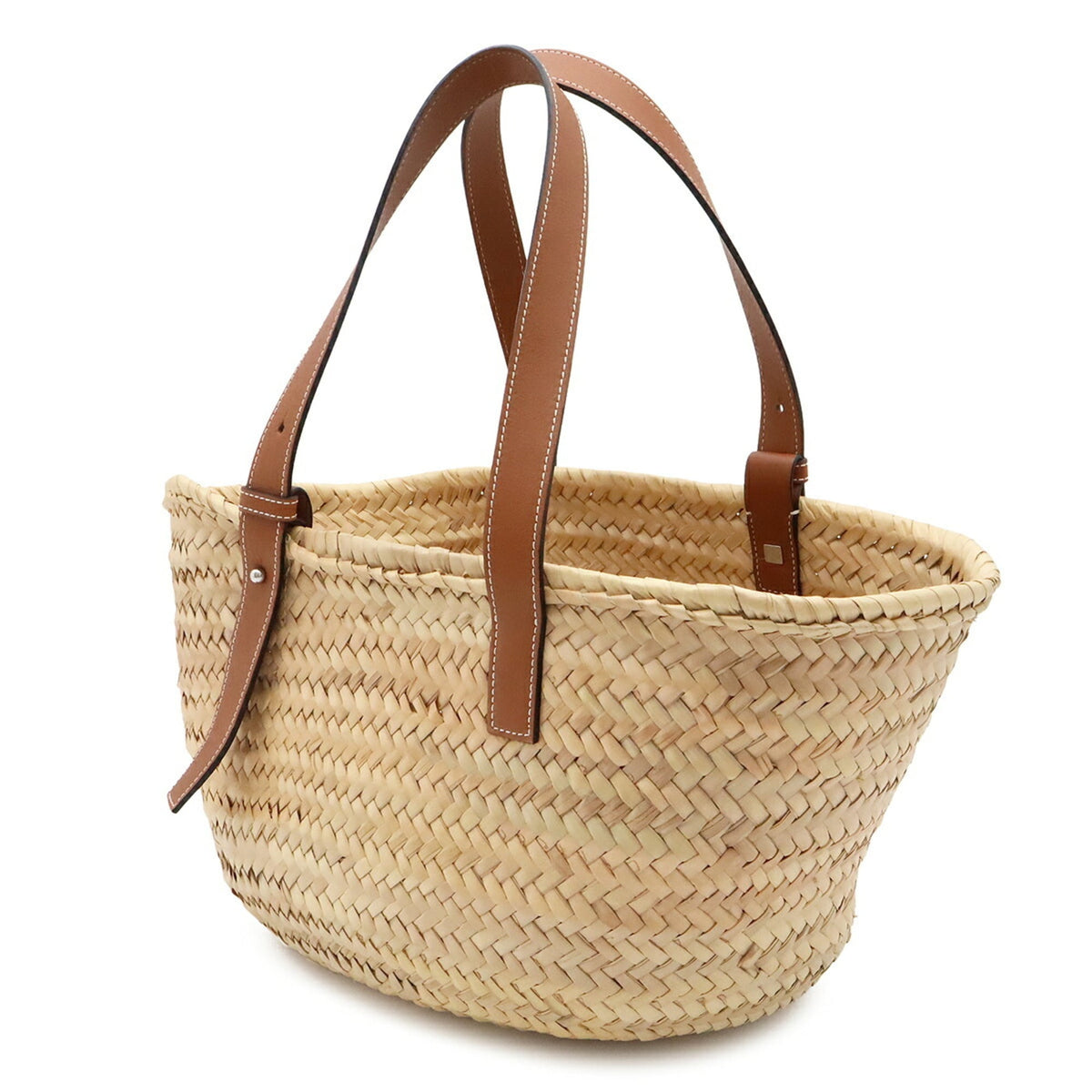 Loewe Brown Leather Basket Handbag (Pre-Owned)