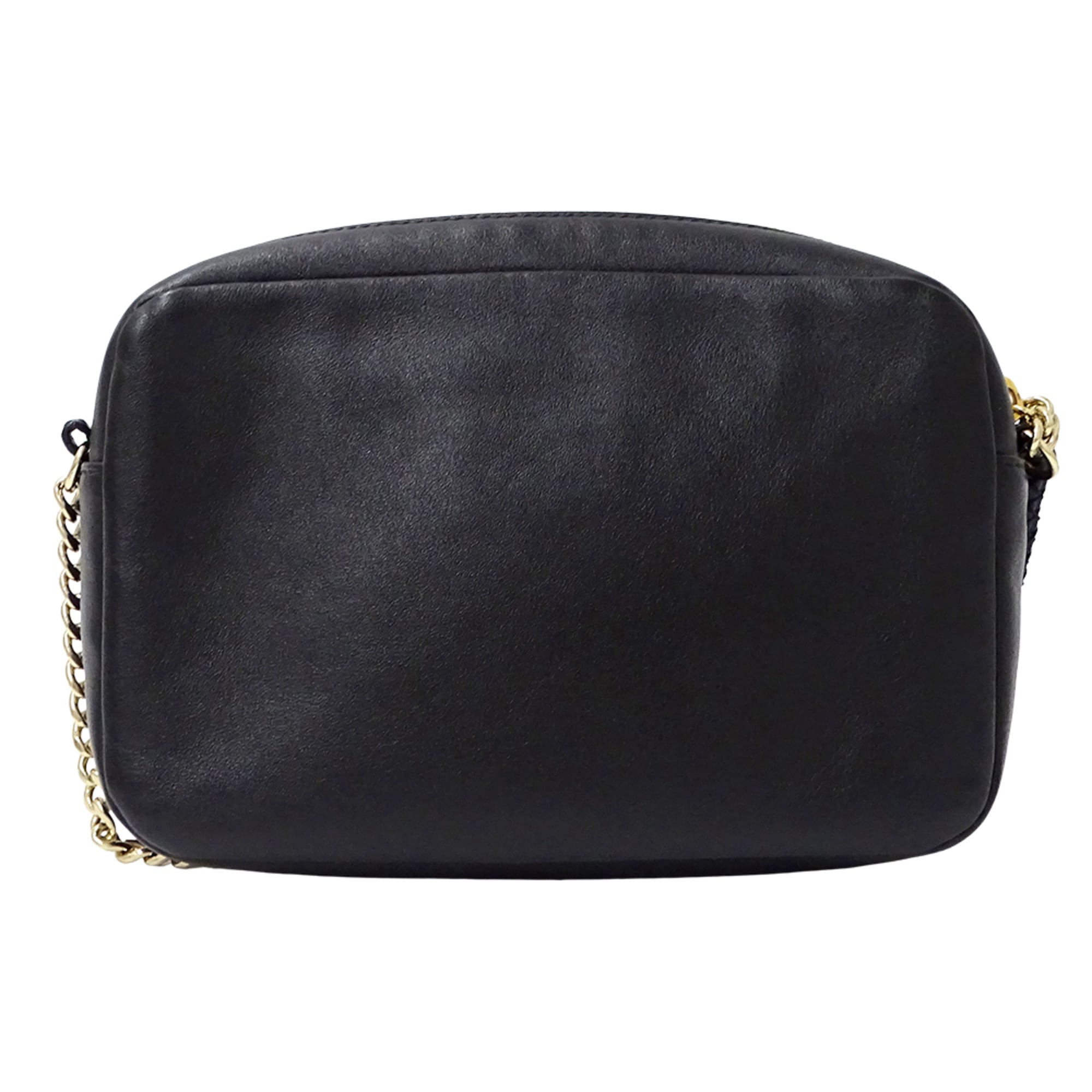 Jimmy Choo Black Leather Handbag Shoulder Bag (Pre-Owned)