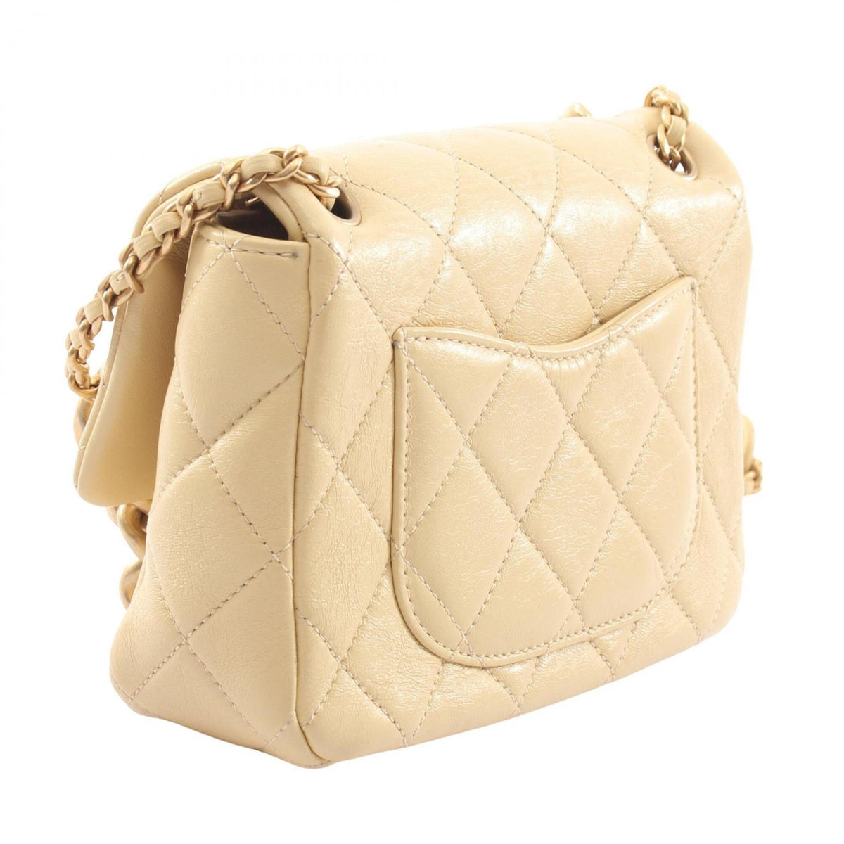 Chanel Yellow Leather Handbag Shoulder Bag (Pre-Owned)