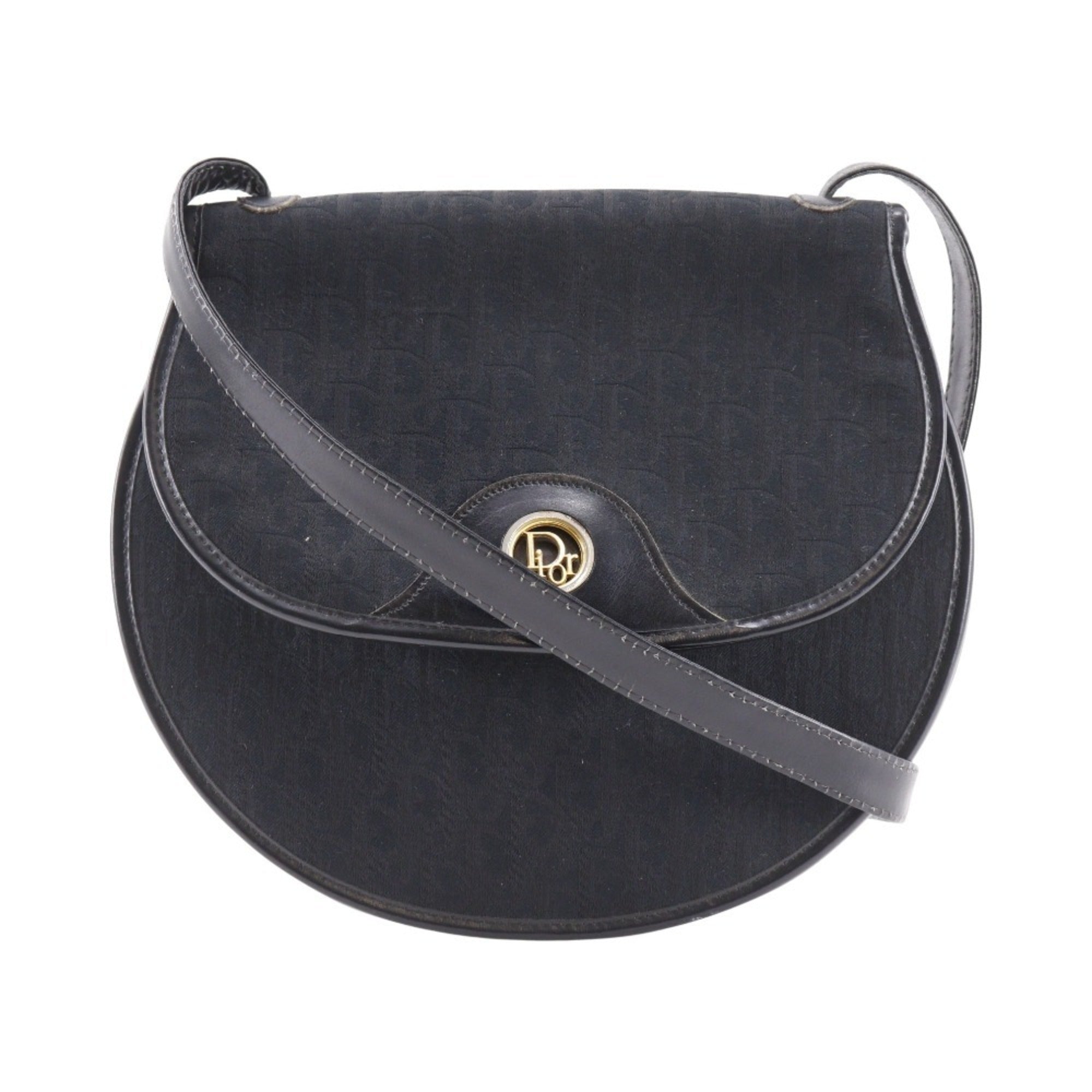 Christian Dior Black Canvas Shoulder Bag (Pre-Owned)