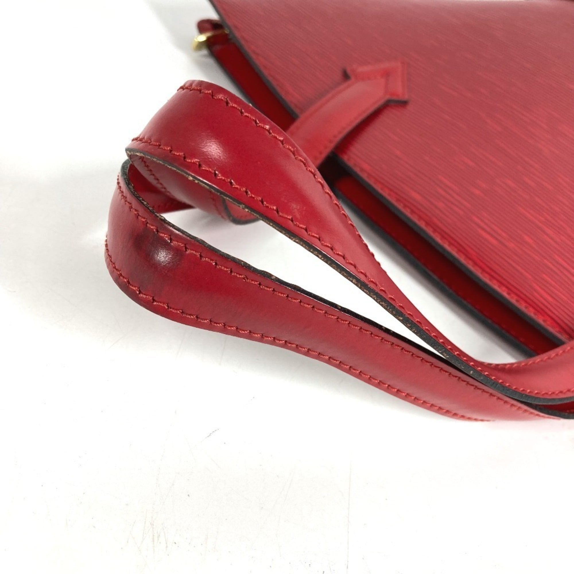 Louis Vuitton Epi Castilian Red Red Color Epi Leather Handbag Shoulder Bag Tote Bag (Pre-Owned)