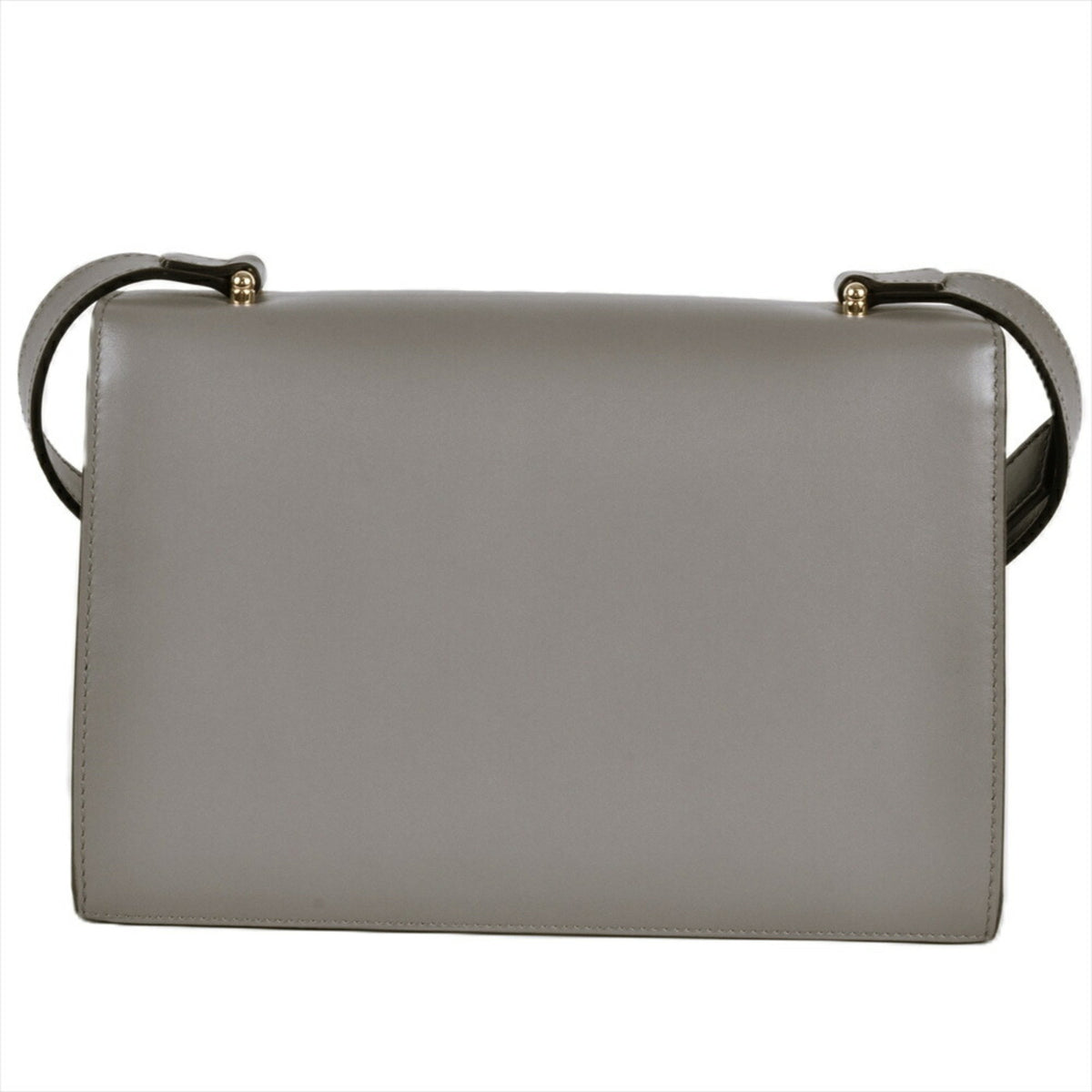 Gucci Gray Leather Shoulder Bag (Pre-Owned)