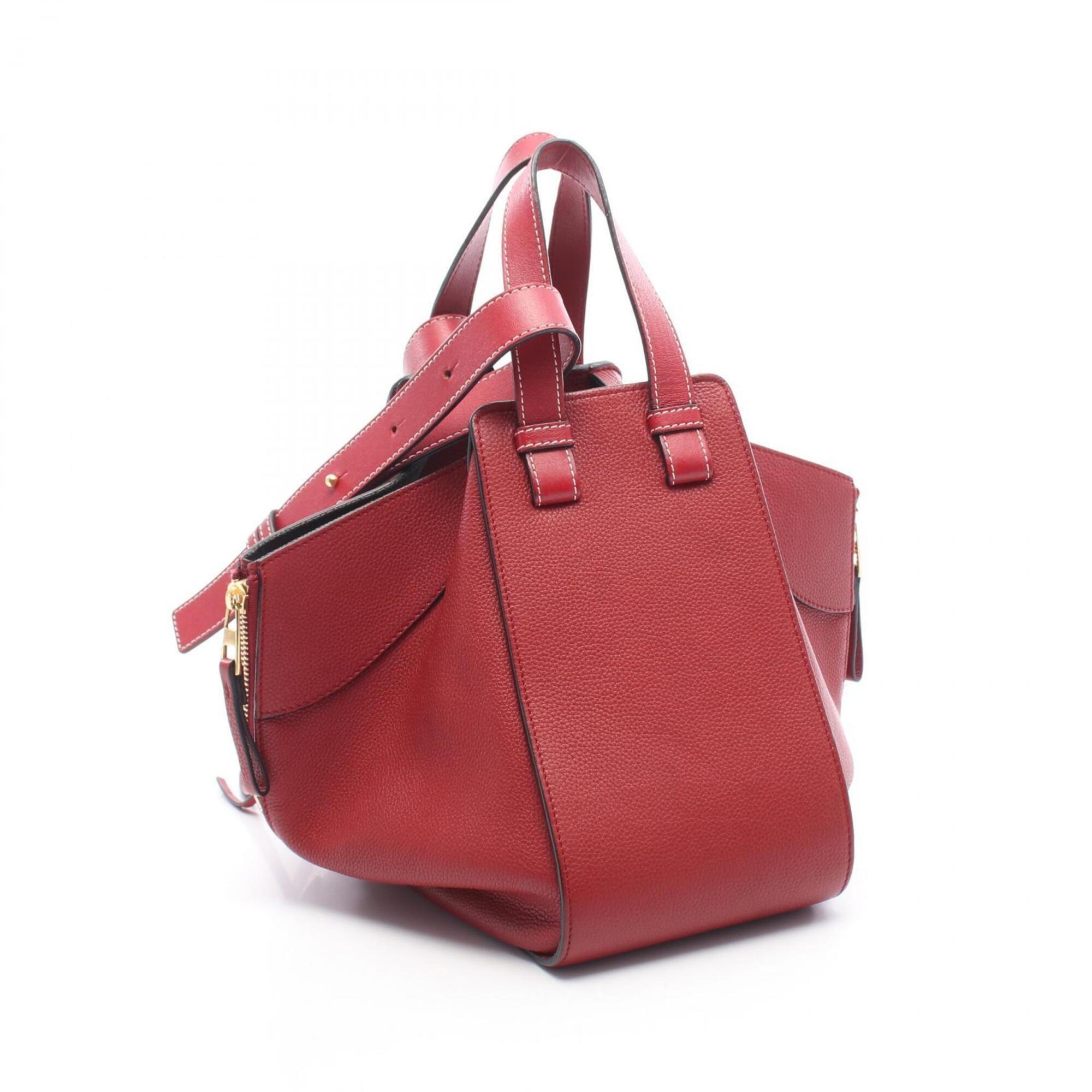 Loewe Hammock Red Color Leather Handbag (Pre-Owned)