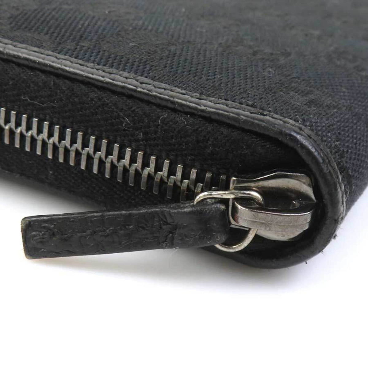 Gucci Black Gg Canvas Long Wallet (Bi-Fold) (Pre-Owned)