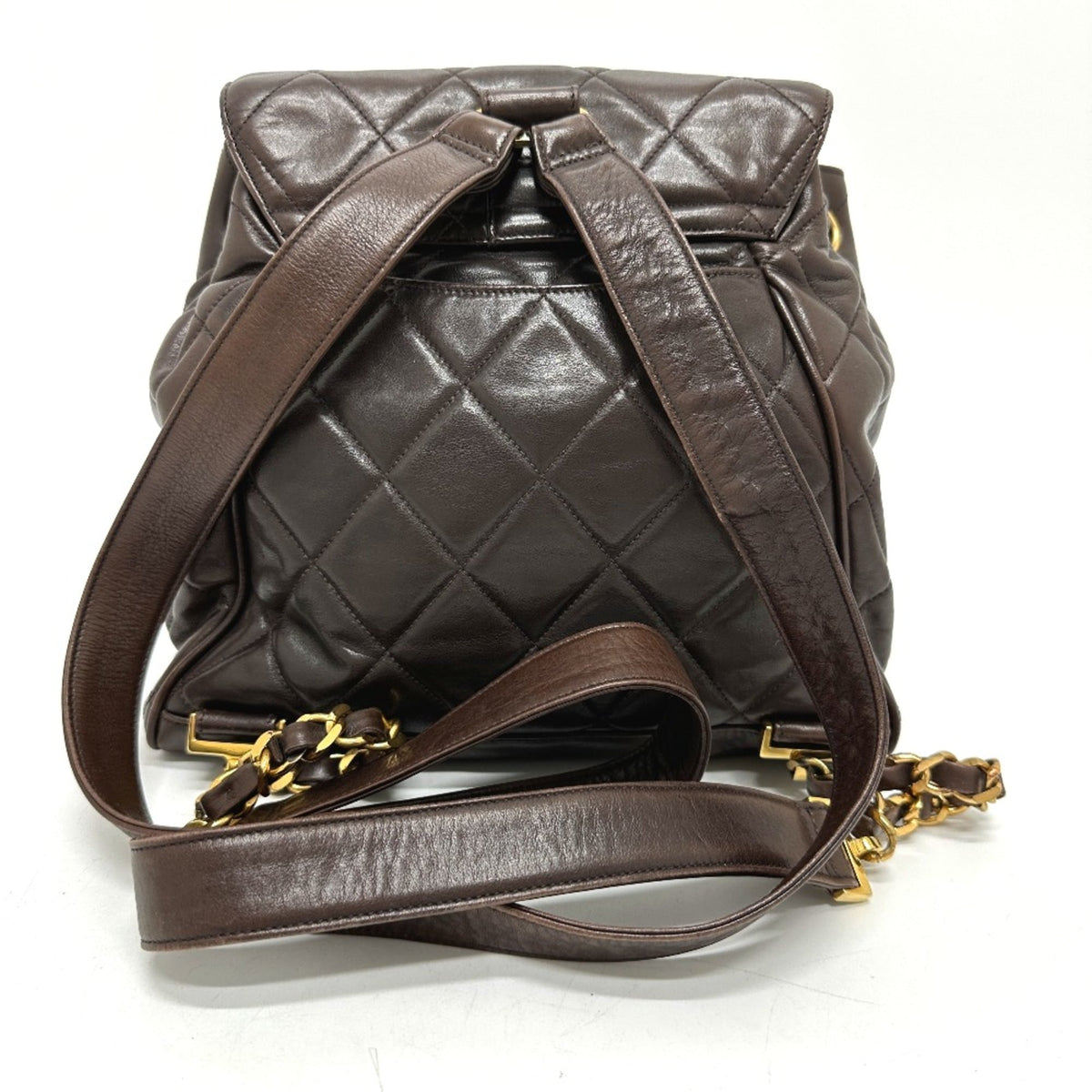 Chanel Brown Leather Backpack (Pre-Owned)