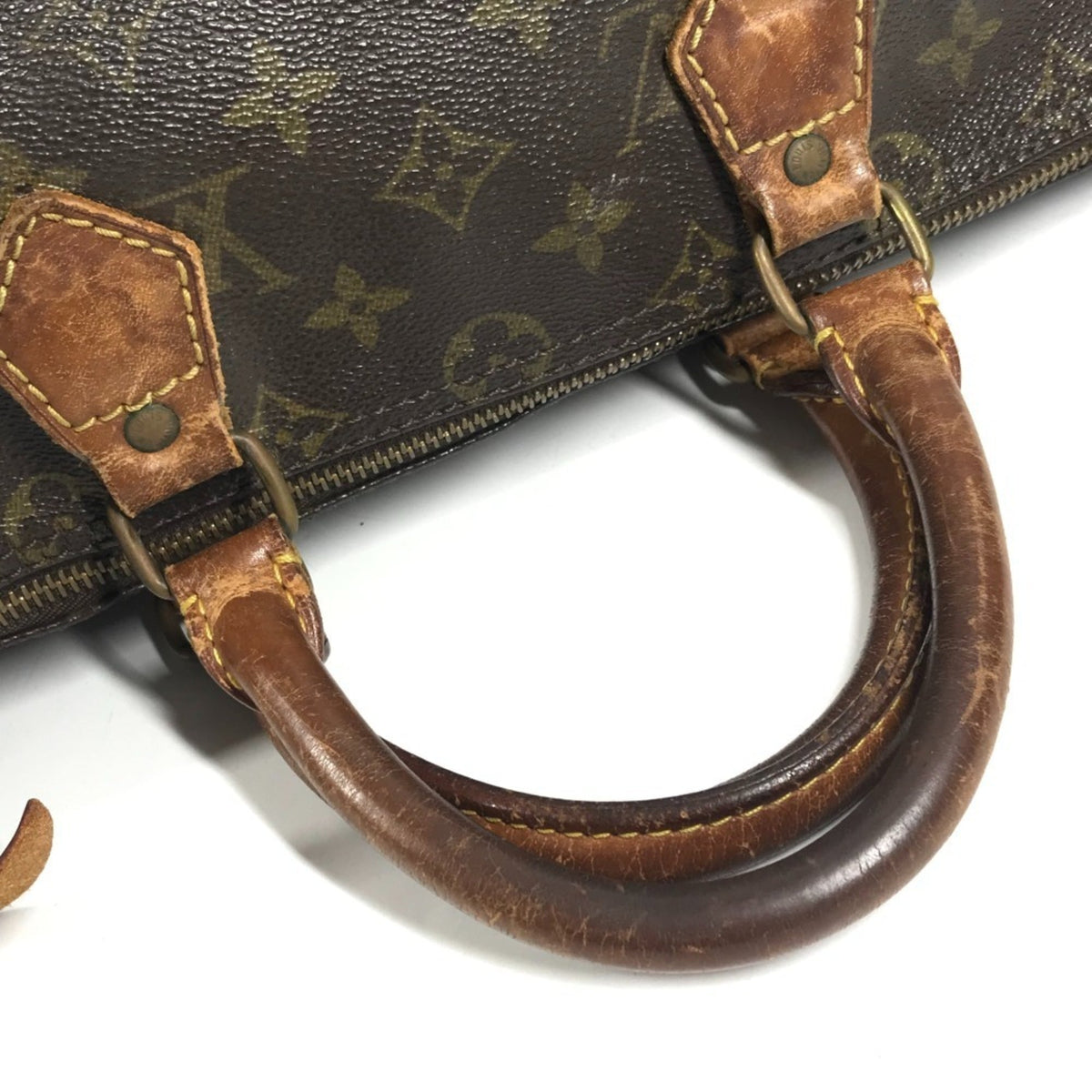 Louis Vuitton Brown Monogram Canvas Boston Bag Handbag Tote Bag (Pre-Owned)