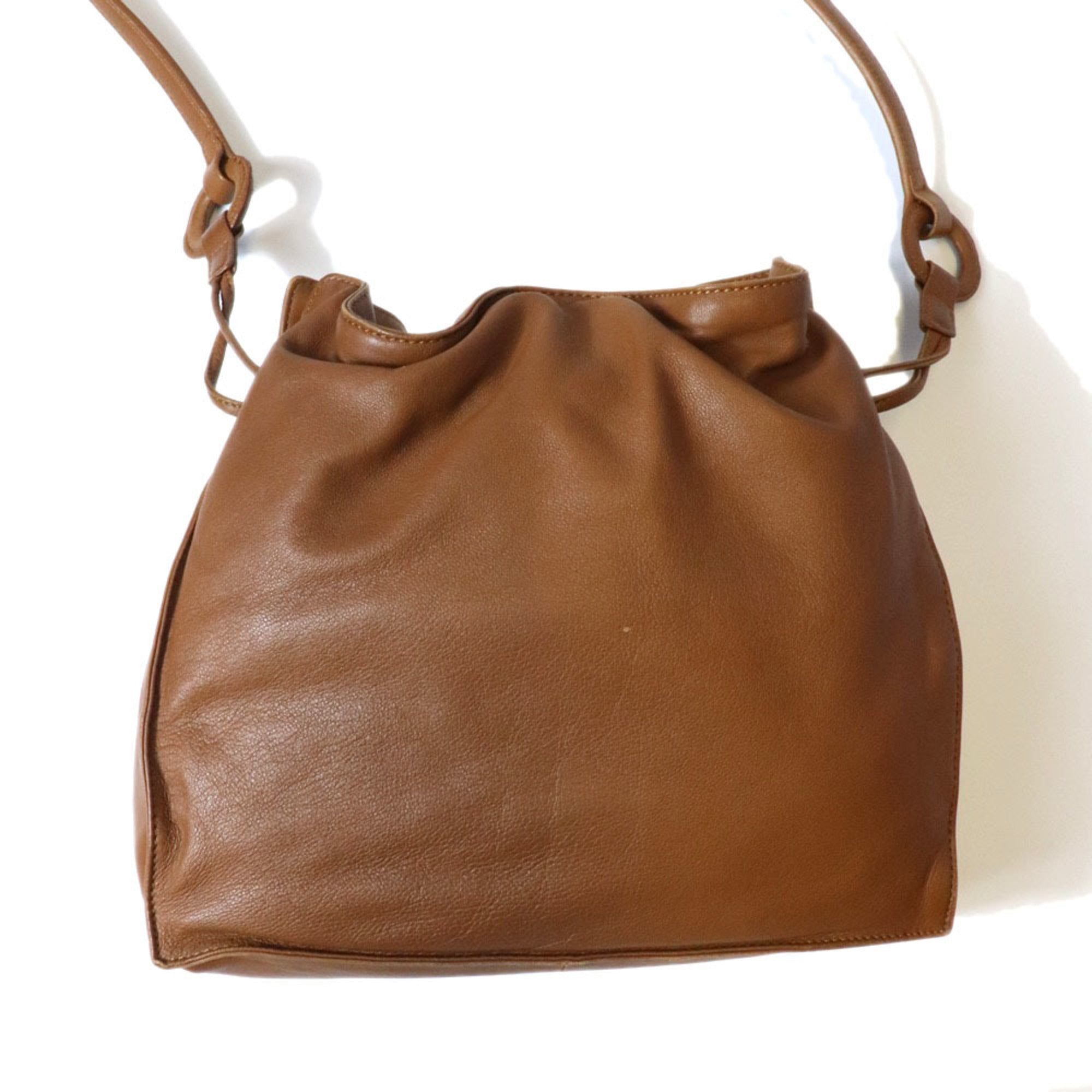 Loewe Brown Leather Shoulder Bag (Pre-Owned)