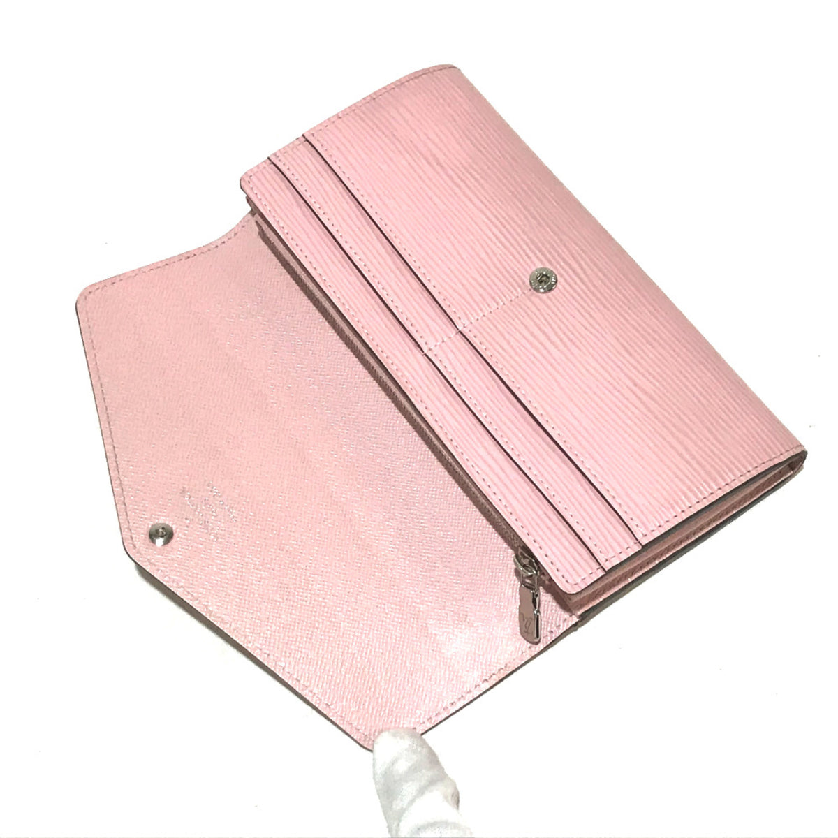 Louis Vuitton Pink Leather Wallet (Bi-Fold) (Pre-Owned)