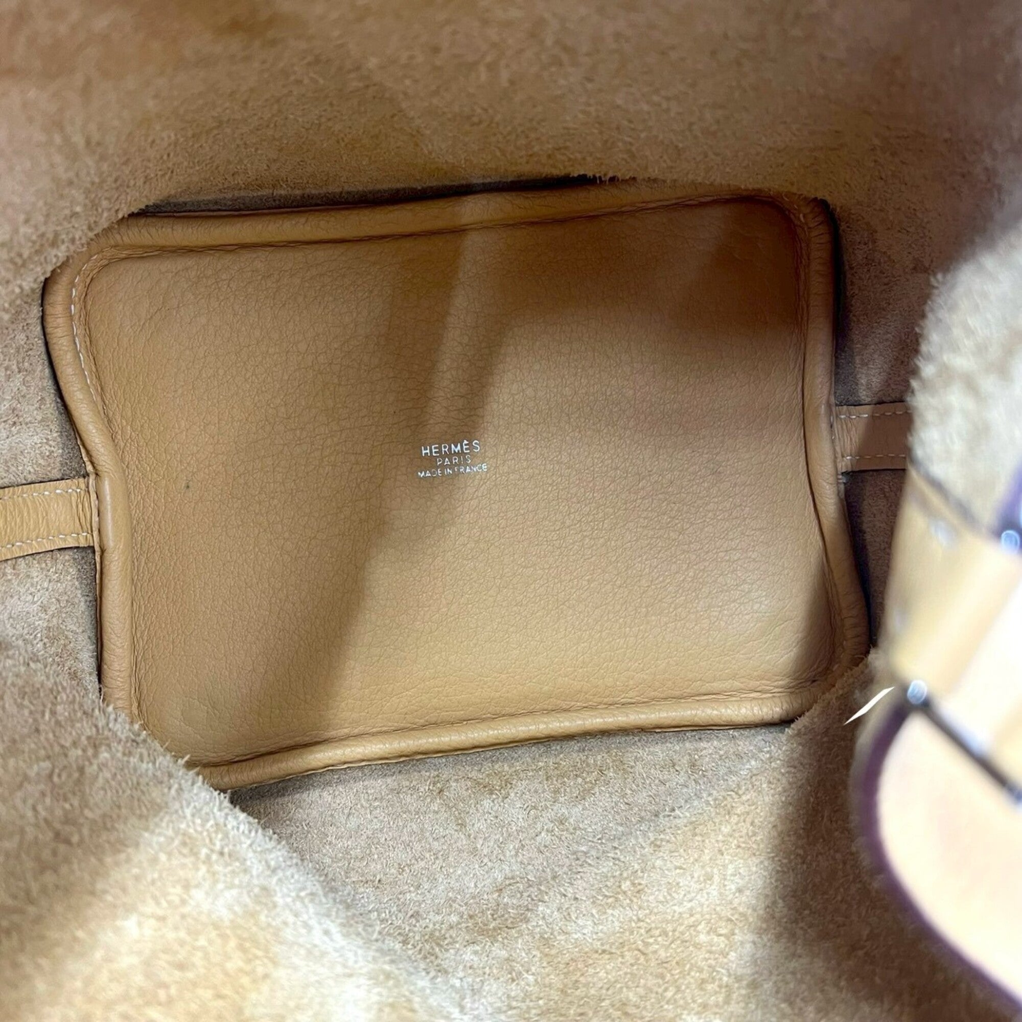 Hermes Yellow Taurillon Clemence Leather Handbag Tote Bag (Pre-Owned)