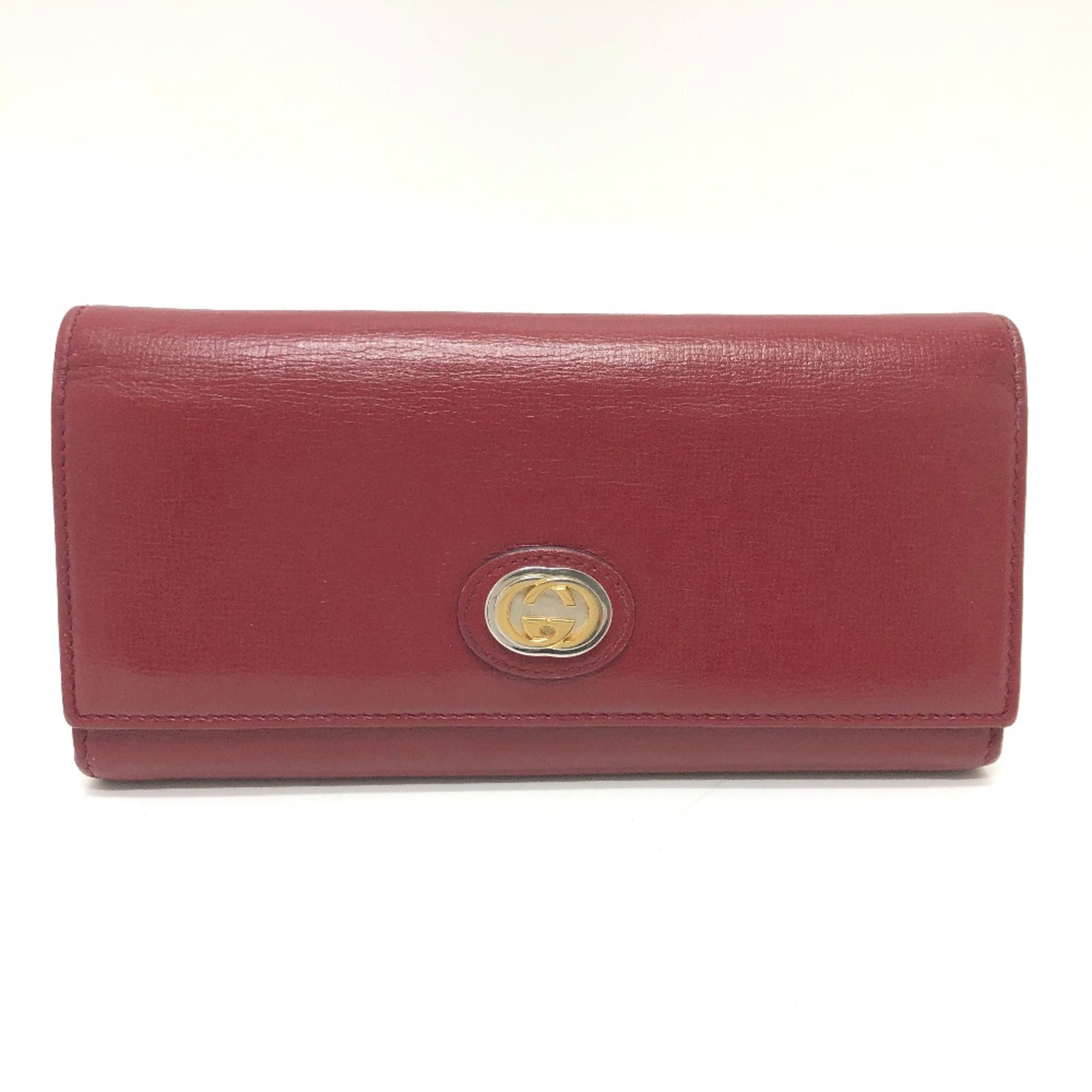 Gucci Red Leather Wallet (Bi-Fold) (Pre-Owned)