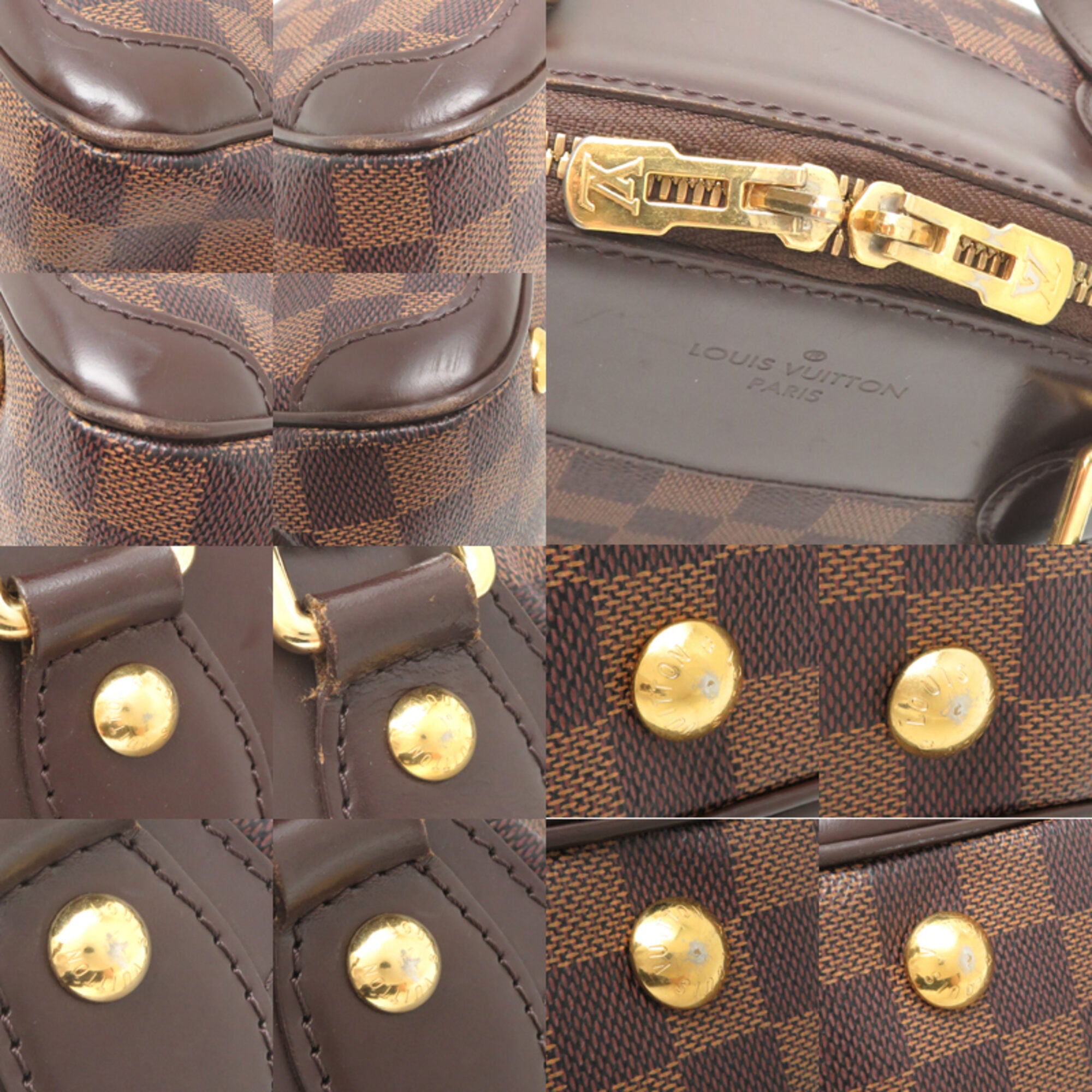 Louis Vuitton Brown Damier Canvas Handbag (Pre-Owned)