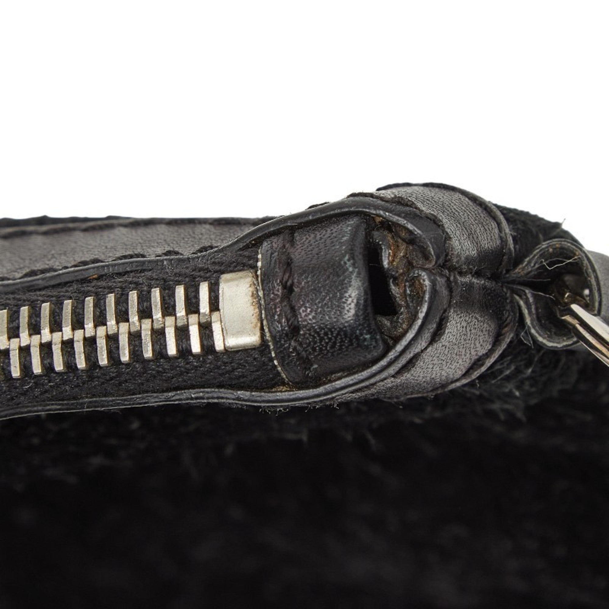 Balenciaga Black Suede Leather Clutch Bag (Pre-Owned)