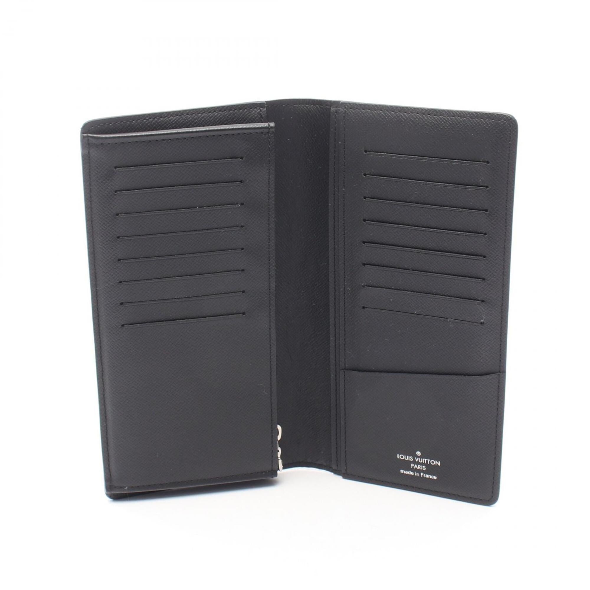 Louis Vuitton Black Leather Pvc Long Wallet (Bi-Fold) (Pre-Owned)