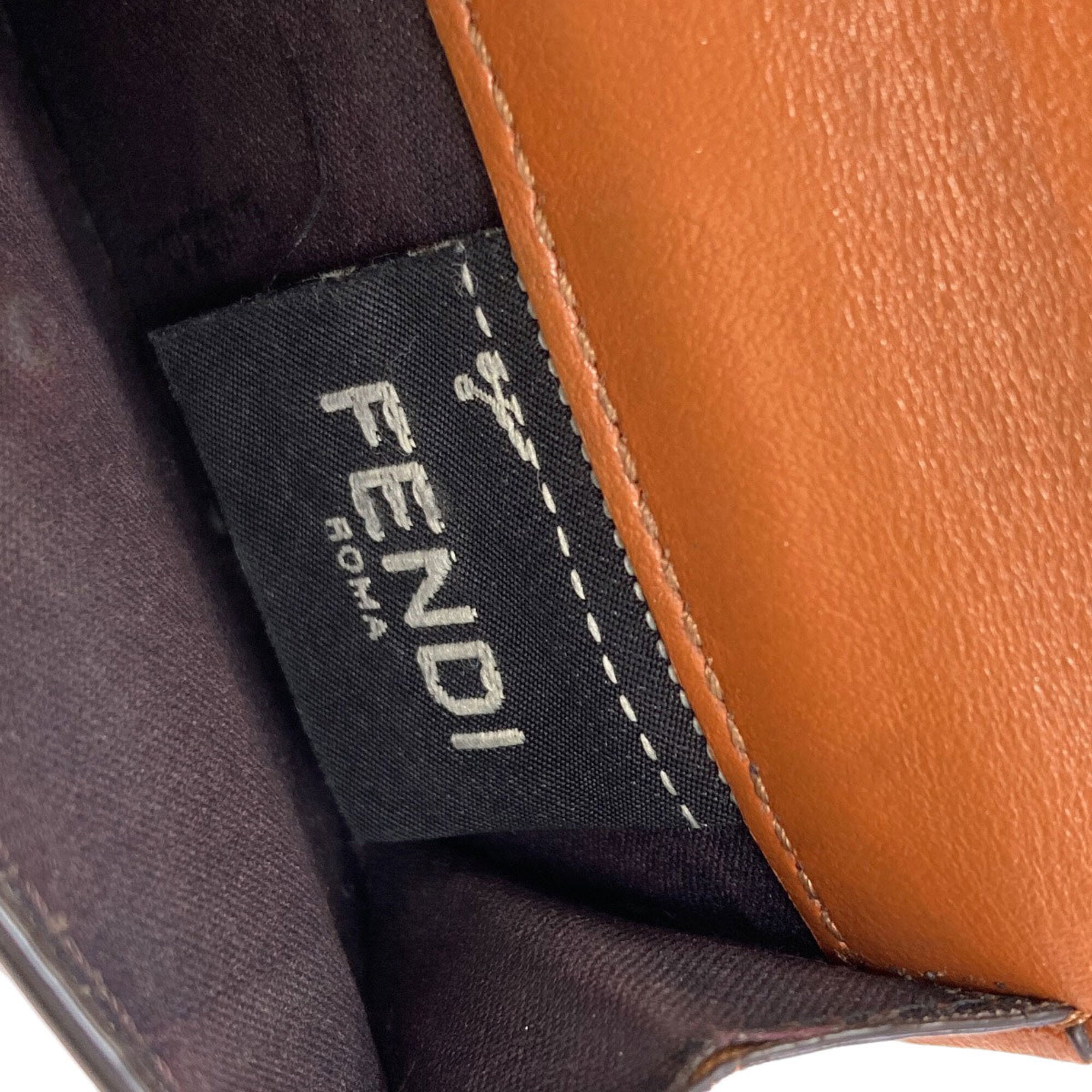 Fendi Brown Leather Wallet (Tri-Fold) (Pre-Owned)