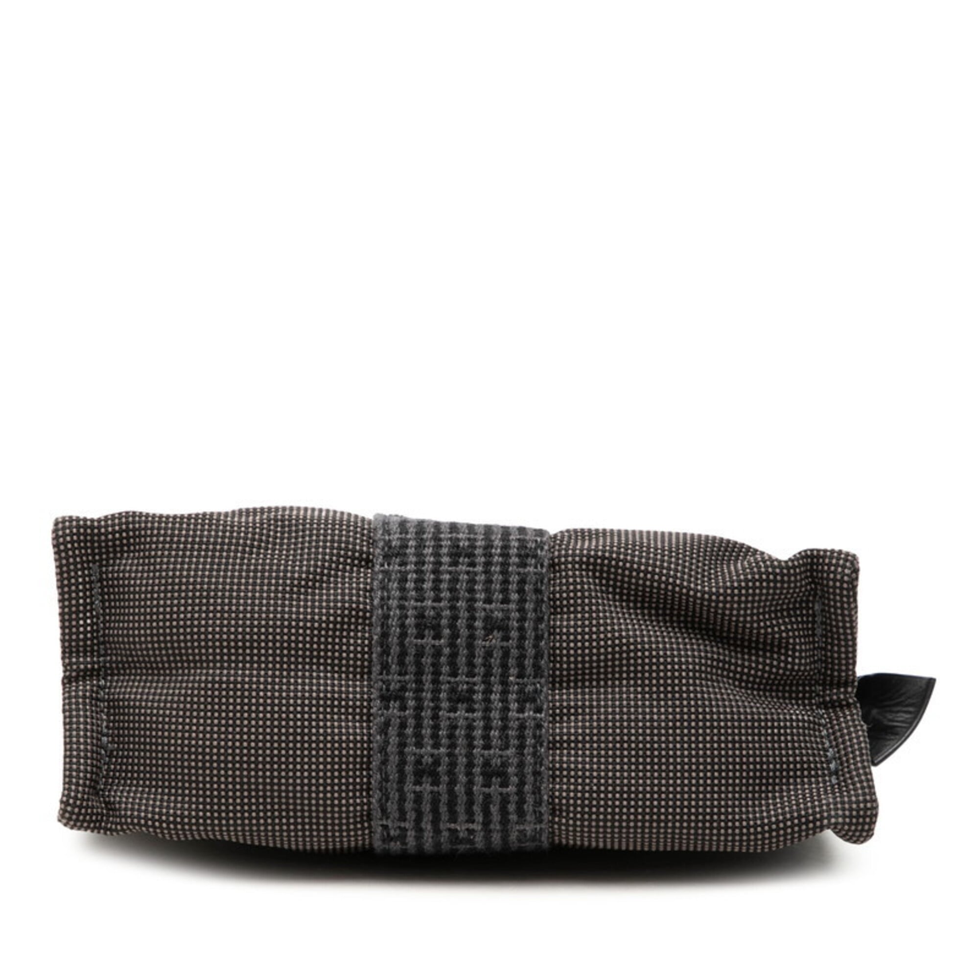 Hermes Gray Polyester Polyamide Handbag Pouch (Pre-Owned)