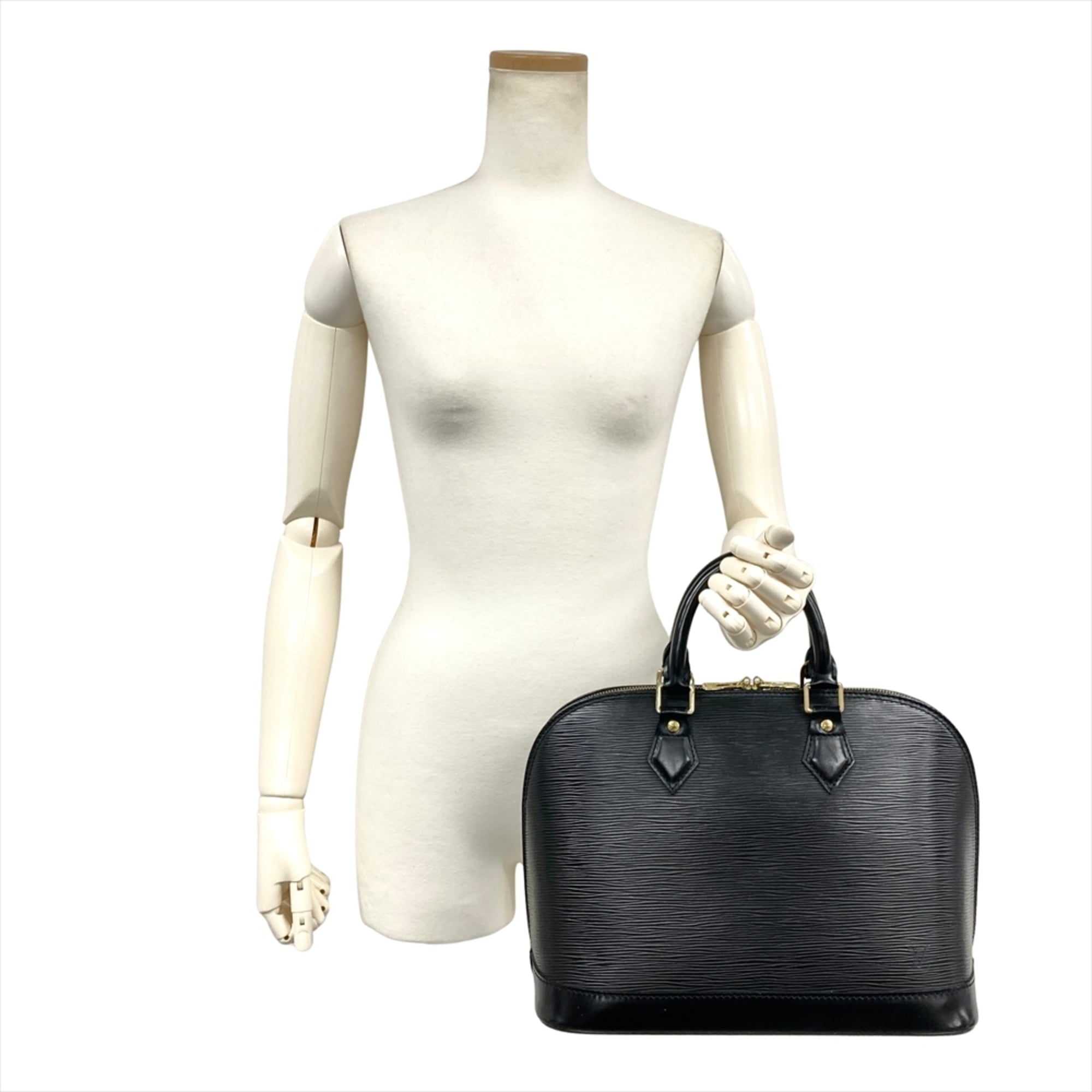 Louis Vuitton Black Noir Epi Leather Handbag (Pre-Owned)