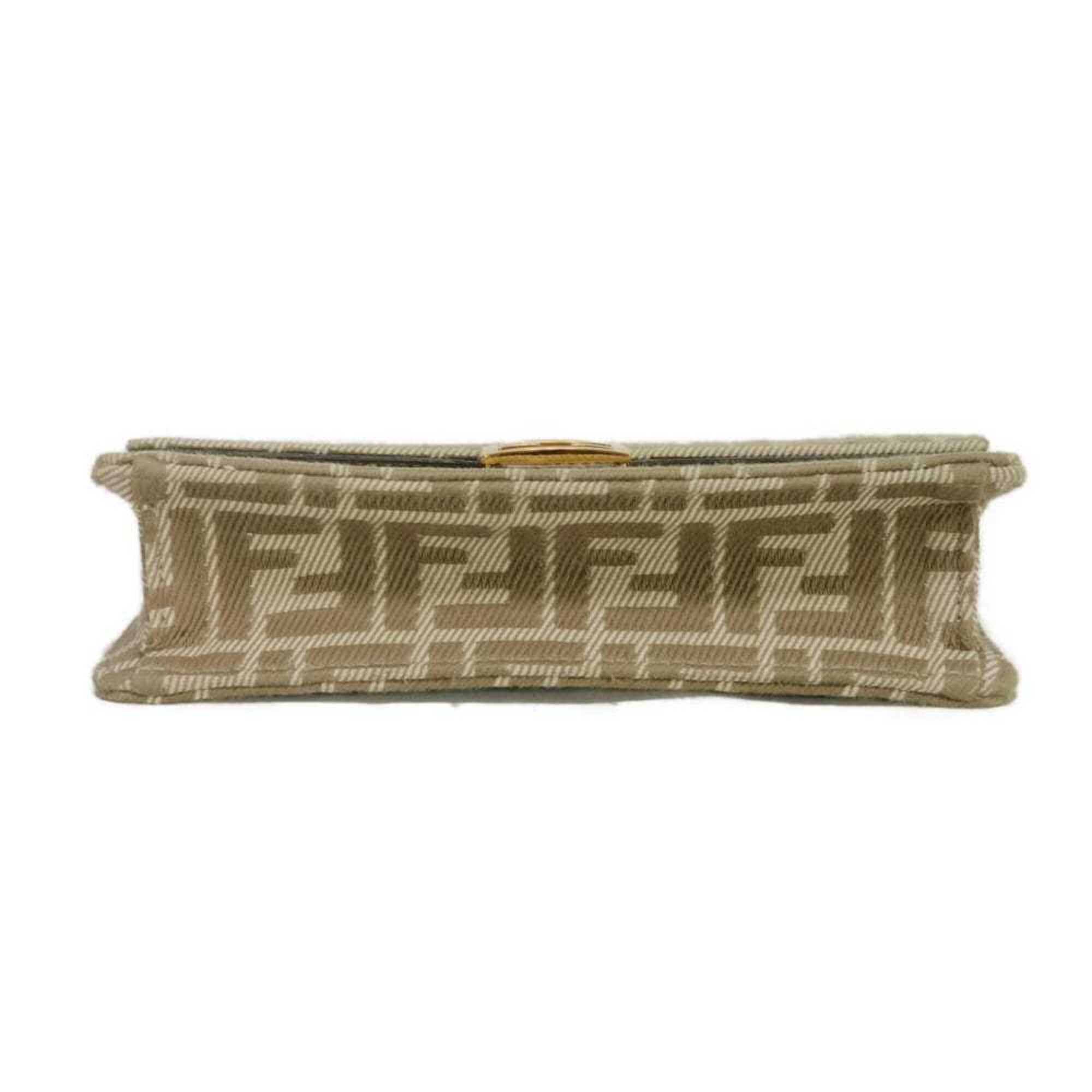 Fendi Beige Fabric Shoulder Bag (Pre-Owned)