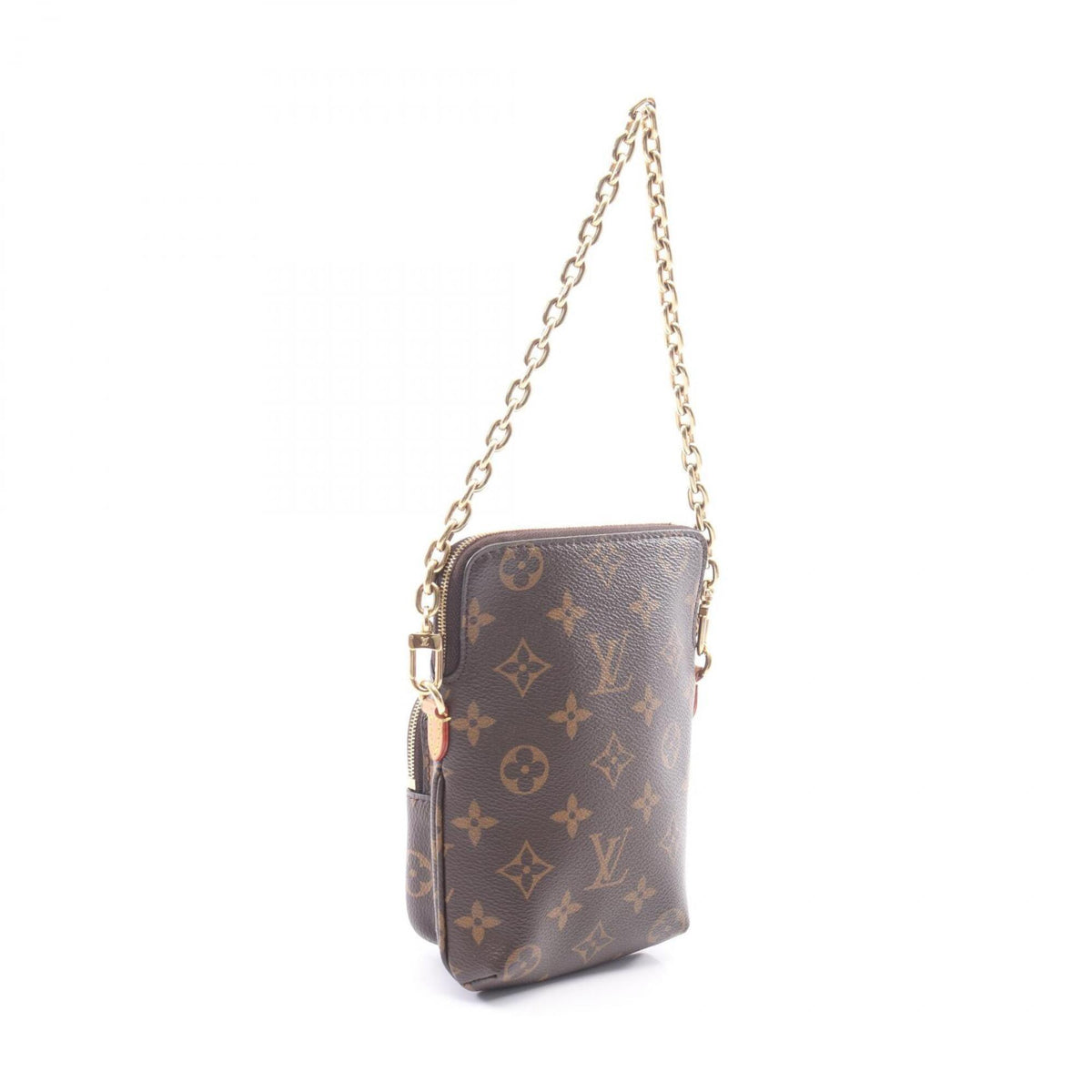 Louis Vuitton Brown Pvc Coated Canvas Leather Handbag (Pre-Owned)