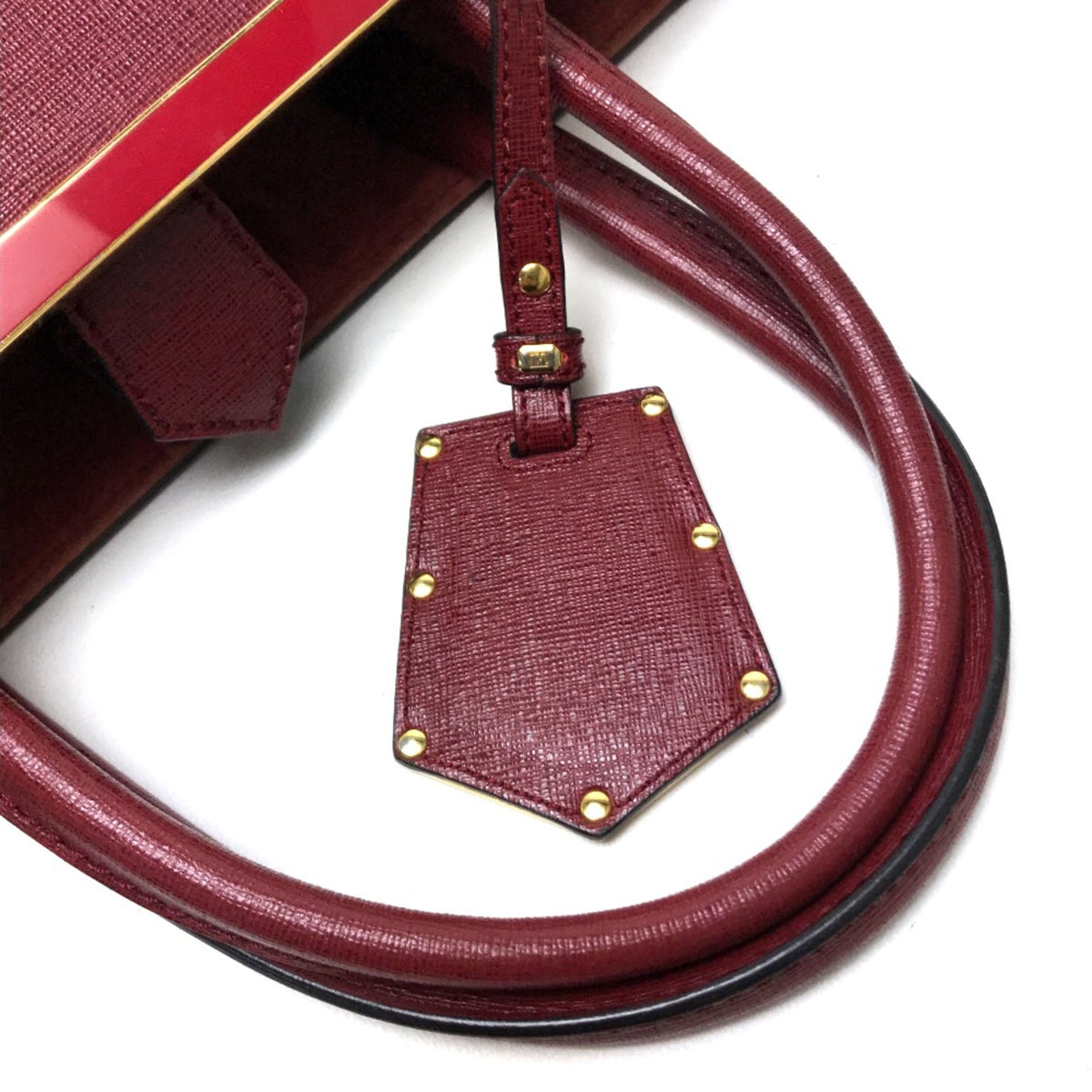 Fendi Red Leather Handbag (Pre-Owned)