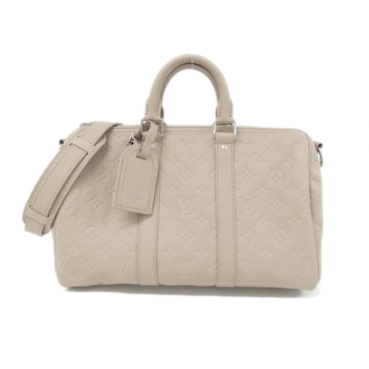 Louis Vuitton Beige Rose Leather Boston Bag (Pre-Owned)