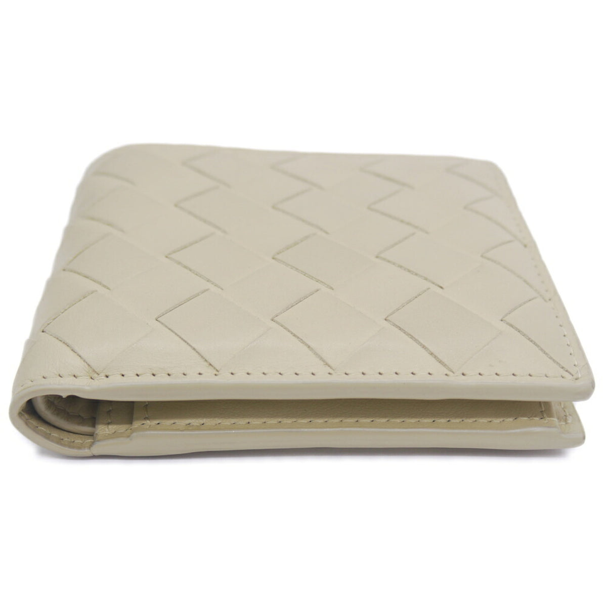 Bottega Veneta Beige Leather Wallet (Bi-Fold) (Pre-Owned)