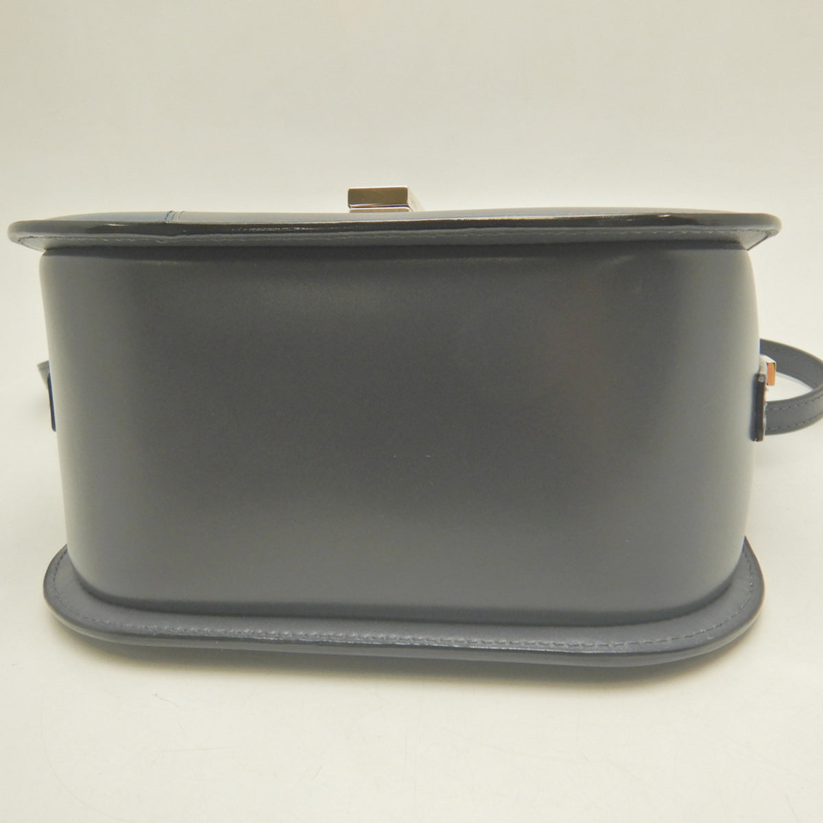 Valextra Gray Navy Leather Shoulder Bag (Pre-Owned)