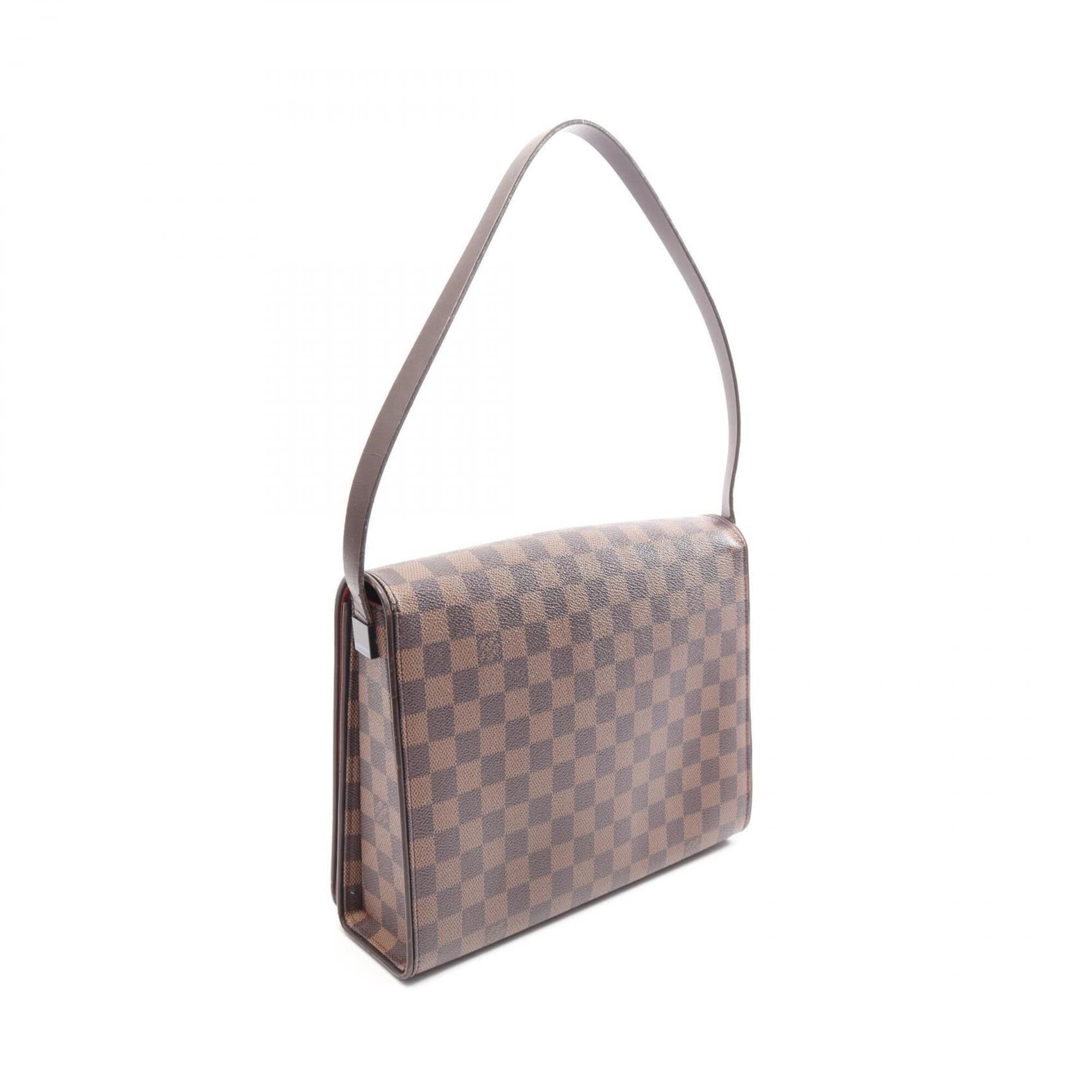 Louis Vuitton Brown Coated Canvas Pvc Leather Handbag Shoulder Bag (Pre-Owned)