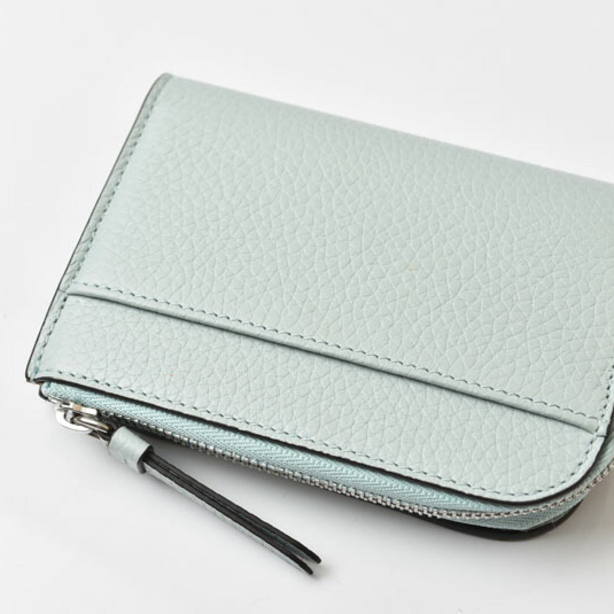 Jimmy Choo Blue Leather Wallet (Bi-Fold) (Pre-Owned)