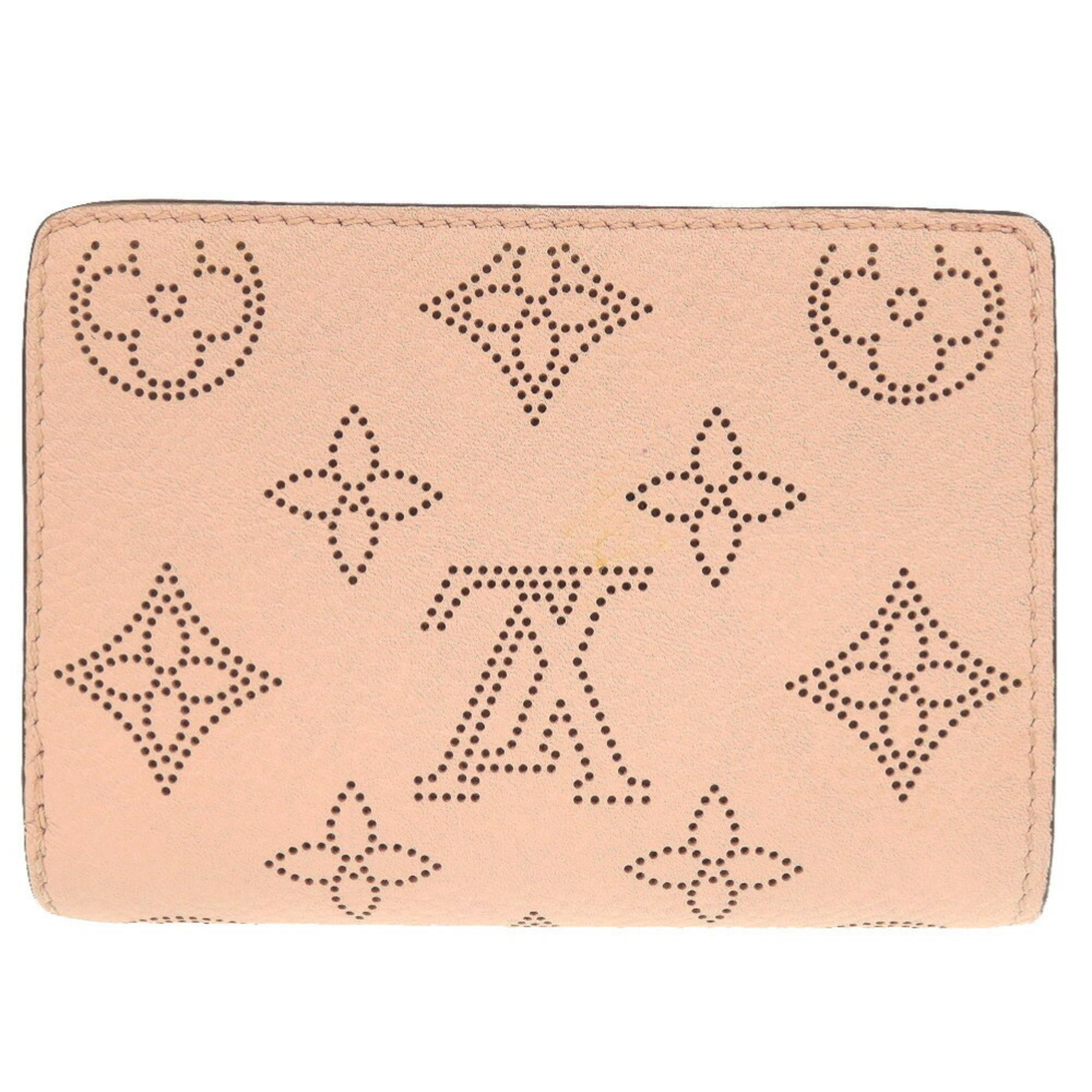 Louis Vuitton Magnolia Pink Mahina Leather Wallet (Bi-Fold) (Pre-Owned)