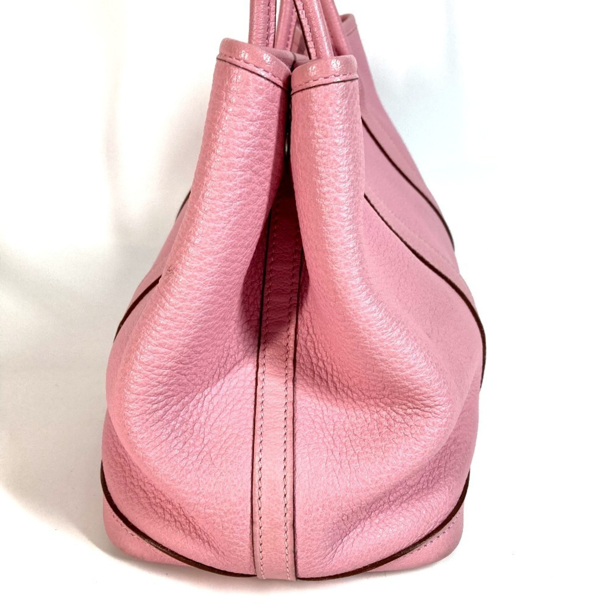 Hermes Garden Pink Rose Confetti Negonda Leather Handbag Tote Bag (Pre-Owned)