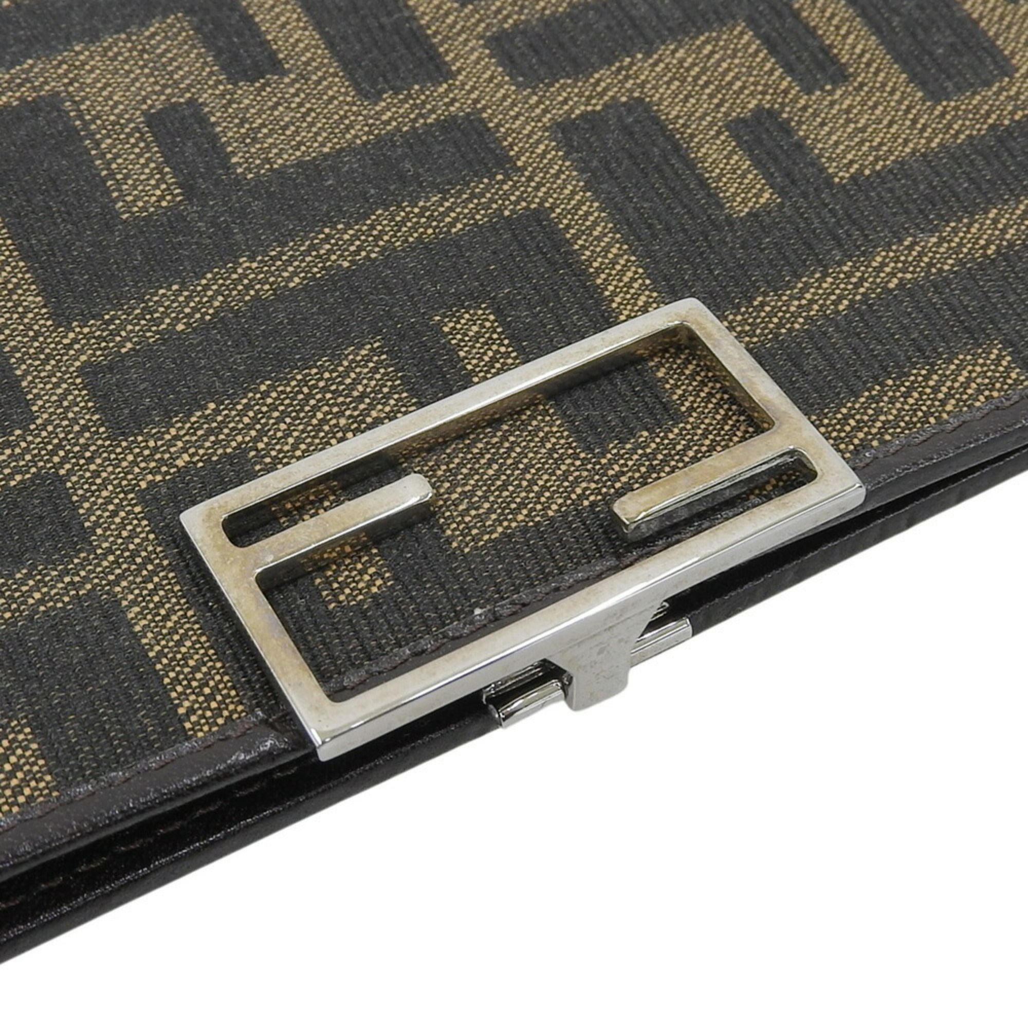 Fendi Brown Canvas Long Wallet (Bi-Fold) (Pre-Owned)