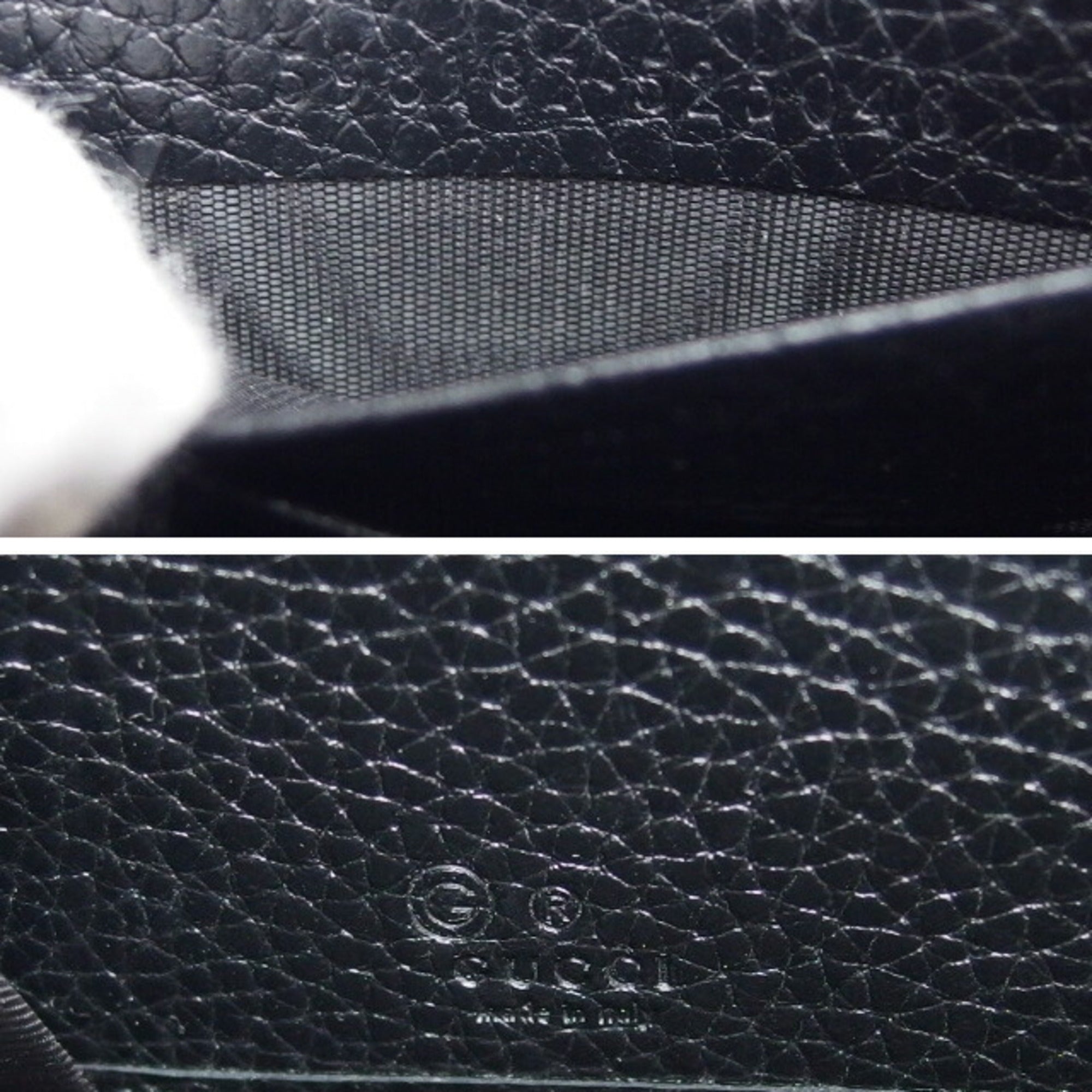 Gucci Black Leather Long Wallet (Bi-Fold) (Pre-Owned)