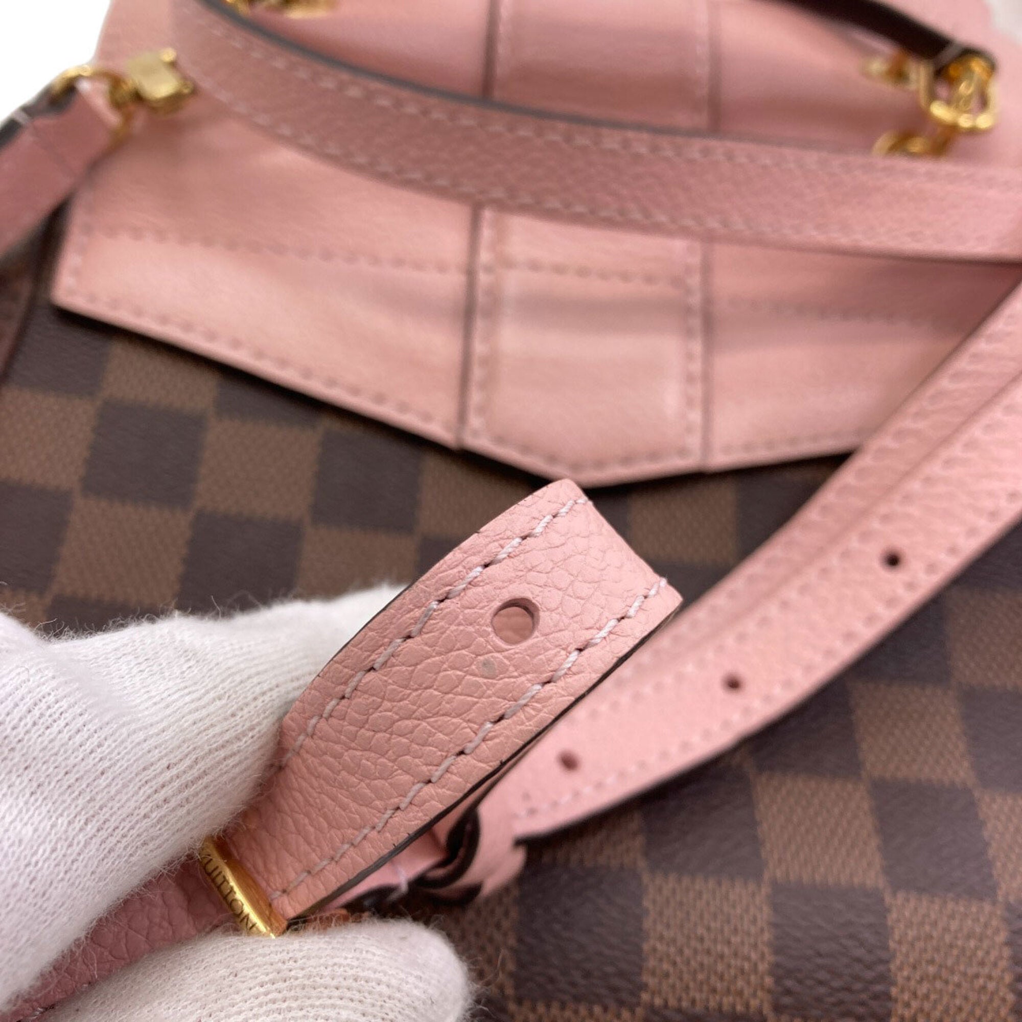 Louis Vuitton Damier Canvas Ebene Magnolia Damier Canvas Backpack (Pre-Owned)